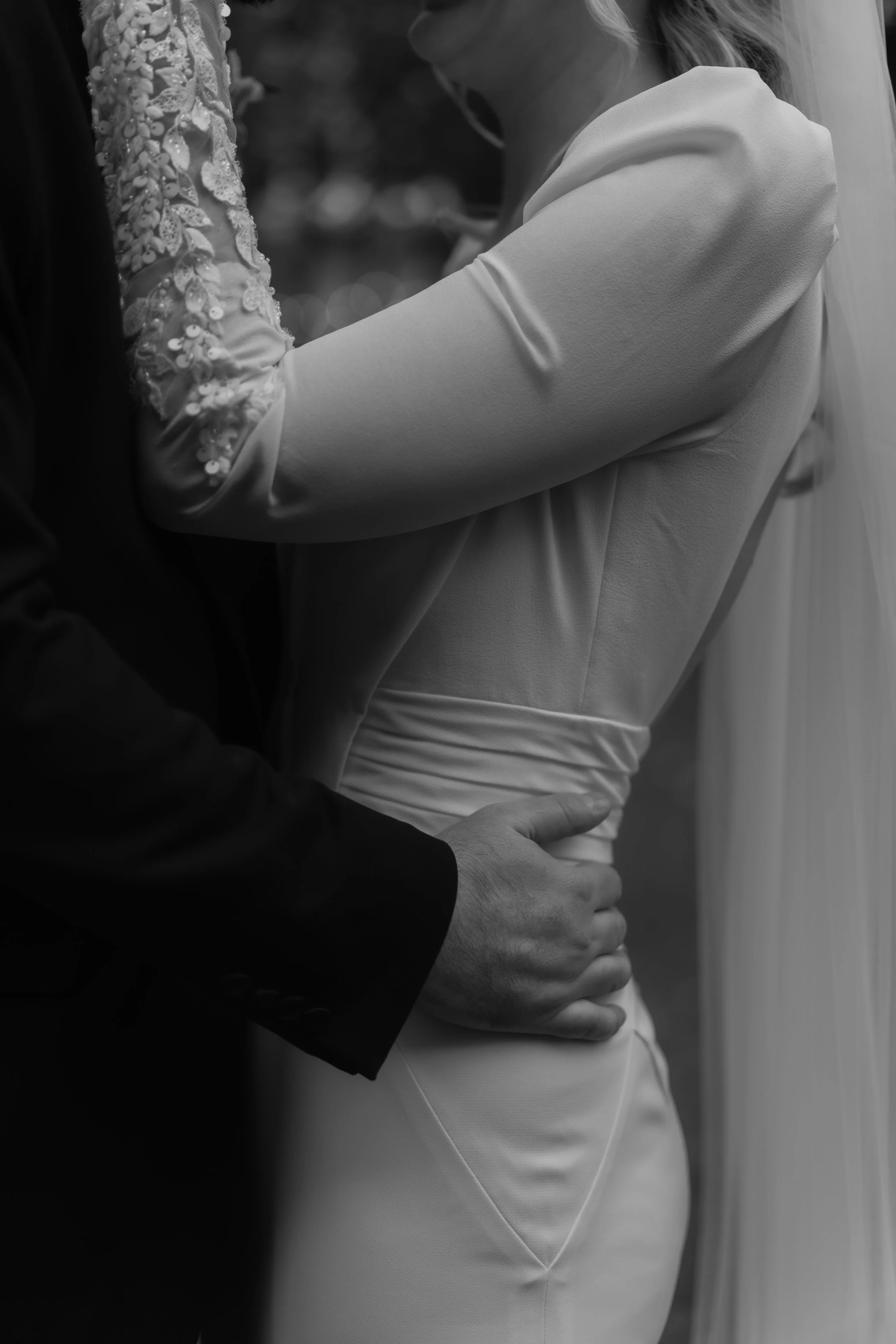 Editorial-style wedding portraits captured in a documentary way, with the couple exploring the grounds of Charlton Hall