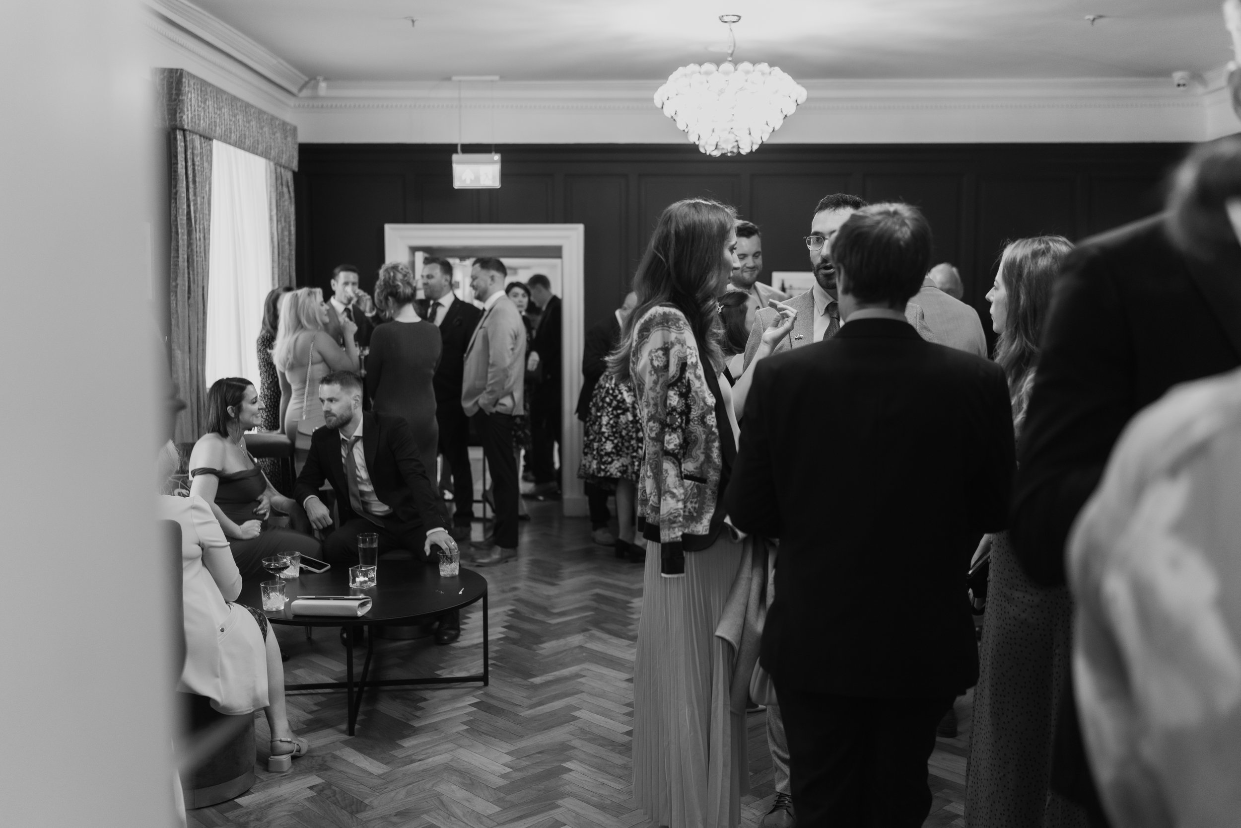 L&J Wedding Photography & Videography. Documentary UK Weddings - Old Palace Chester. Reception drinks. Naturally beautiful with a fine art flair.