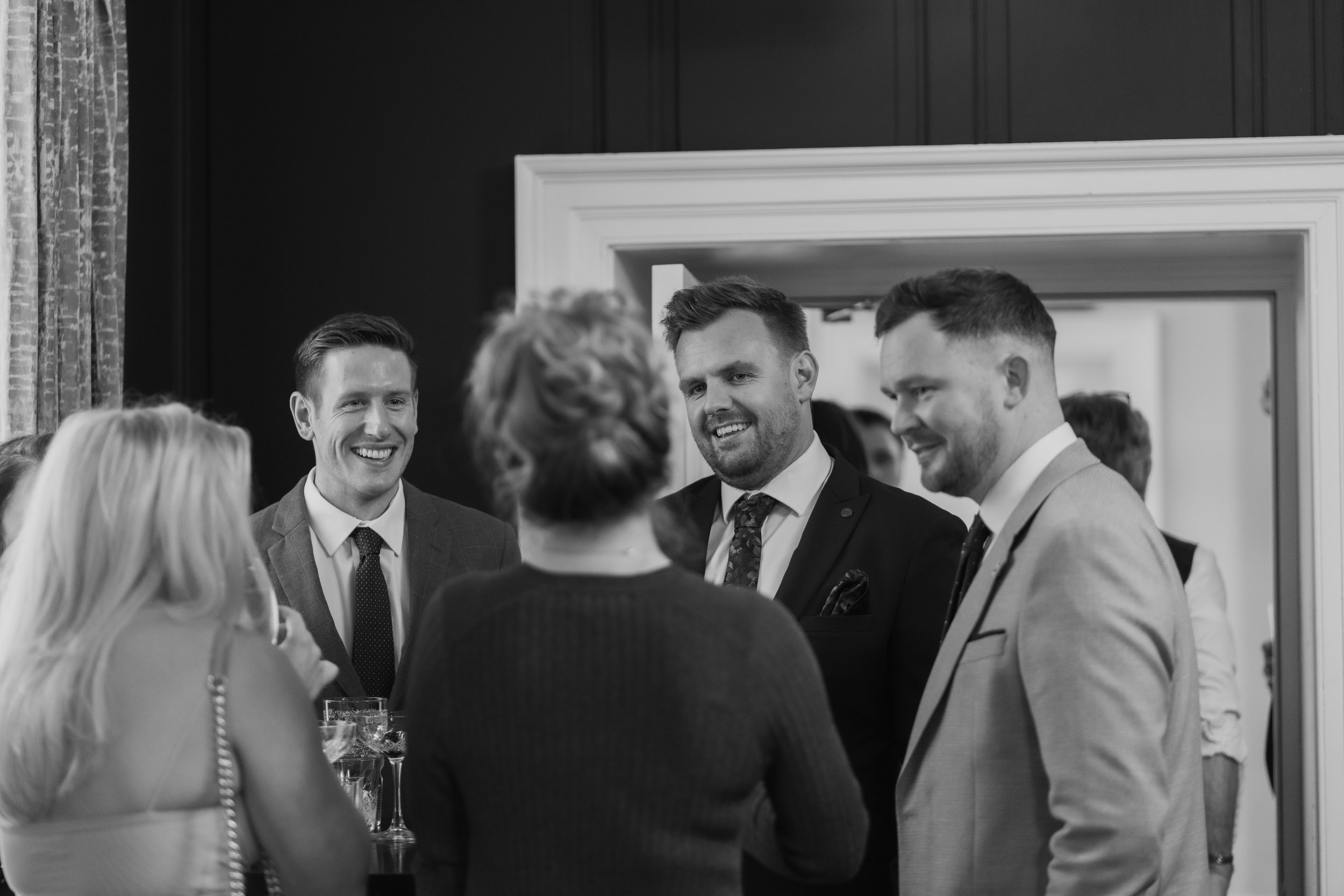 L&J Wedding Photography & Videography. Documentary UK Weddings - Old Palace Chester. Reception drinks. Naturally beautiful with a fine art flair.