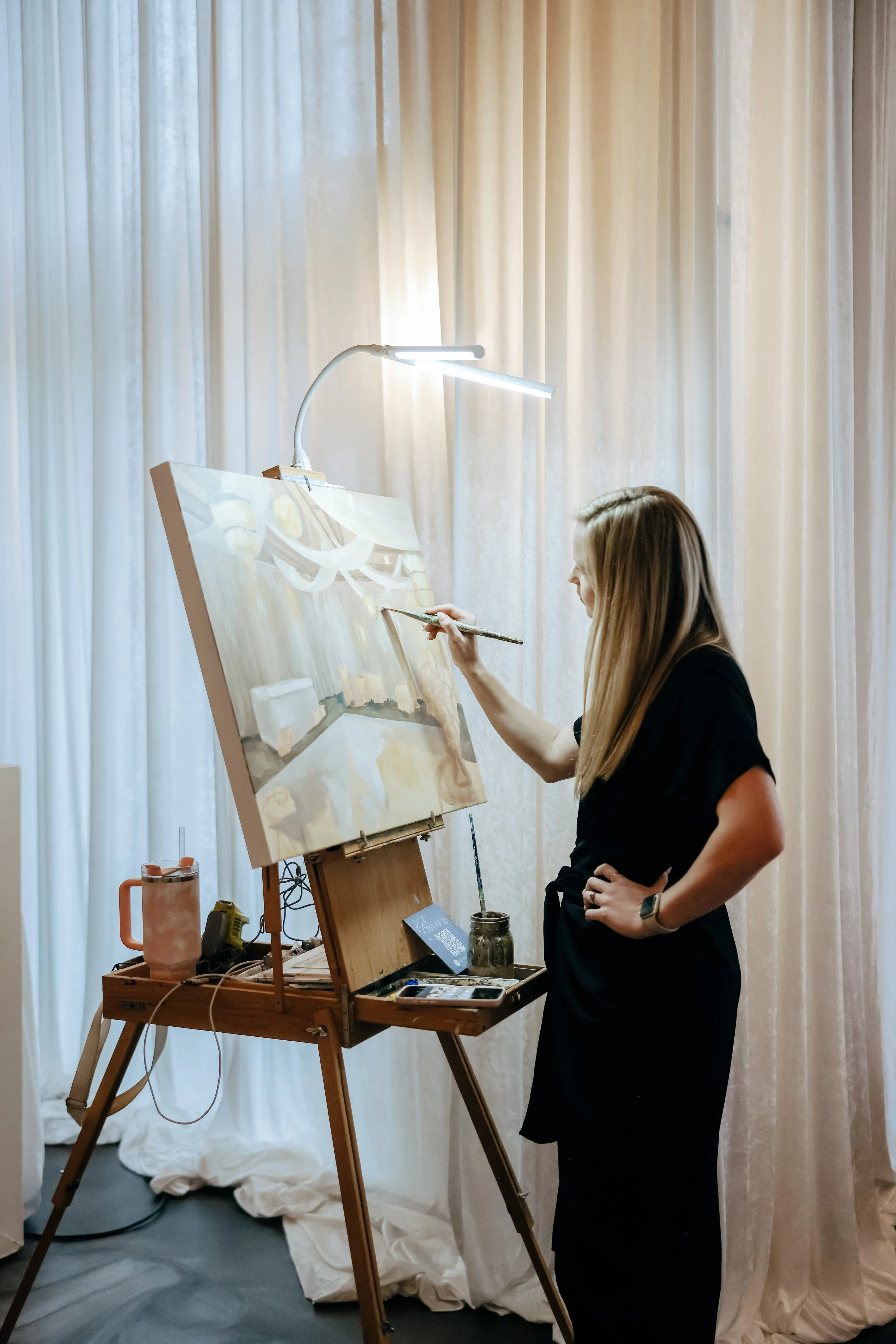 Live wedding painter in florida