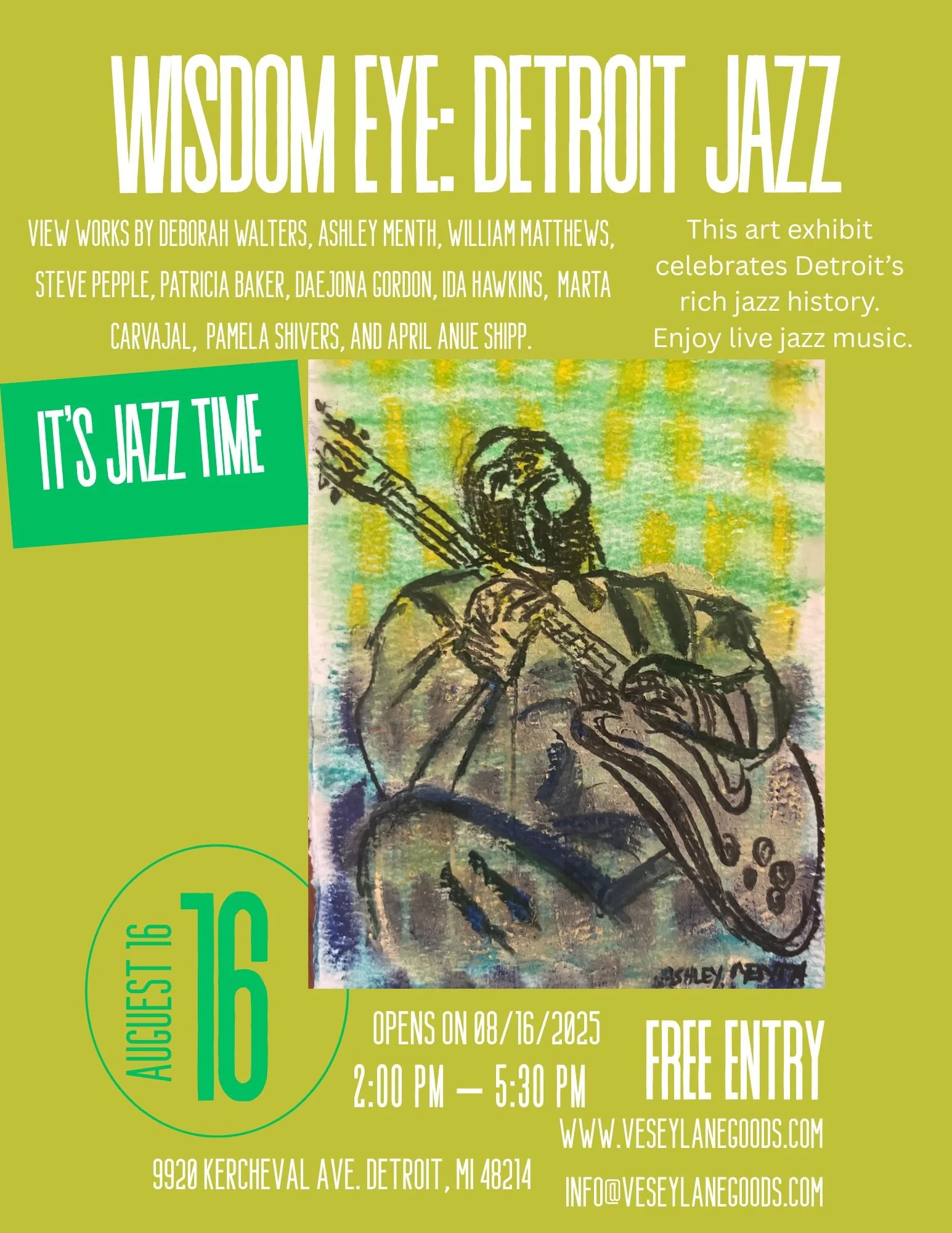 Wisdom Eye: Detroit Jazz Art Exhibition Opening Reception