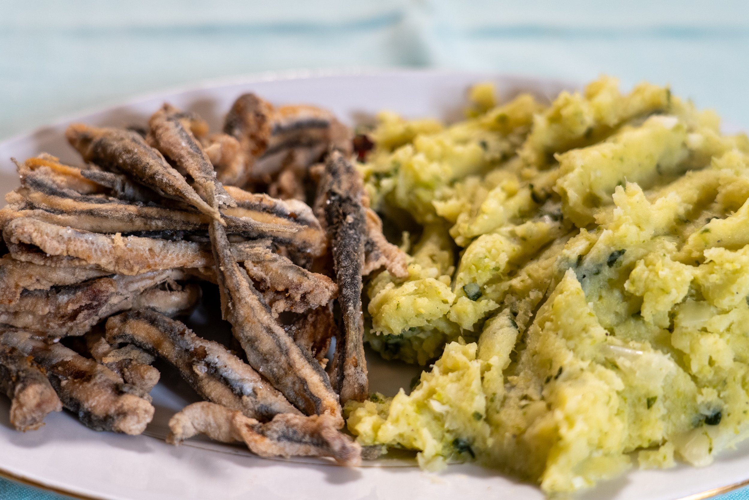 Pesce fritto con meza lana