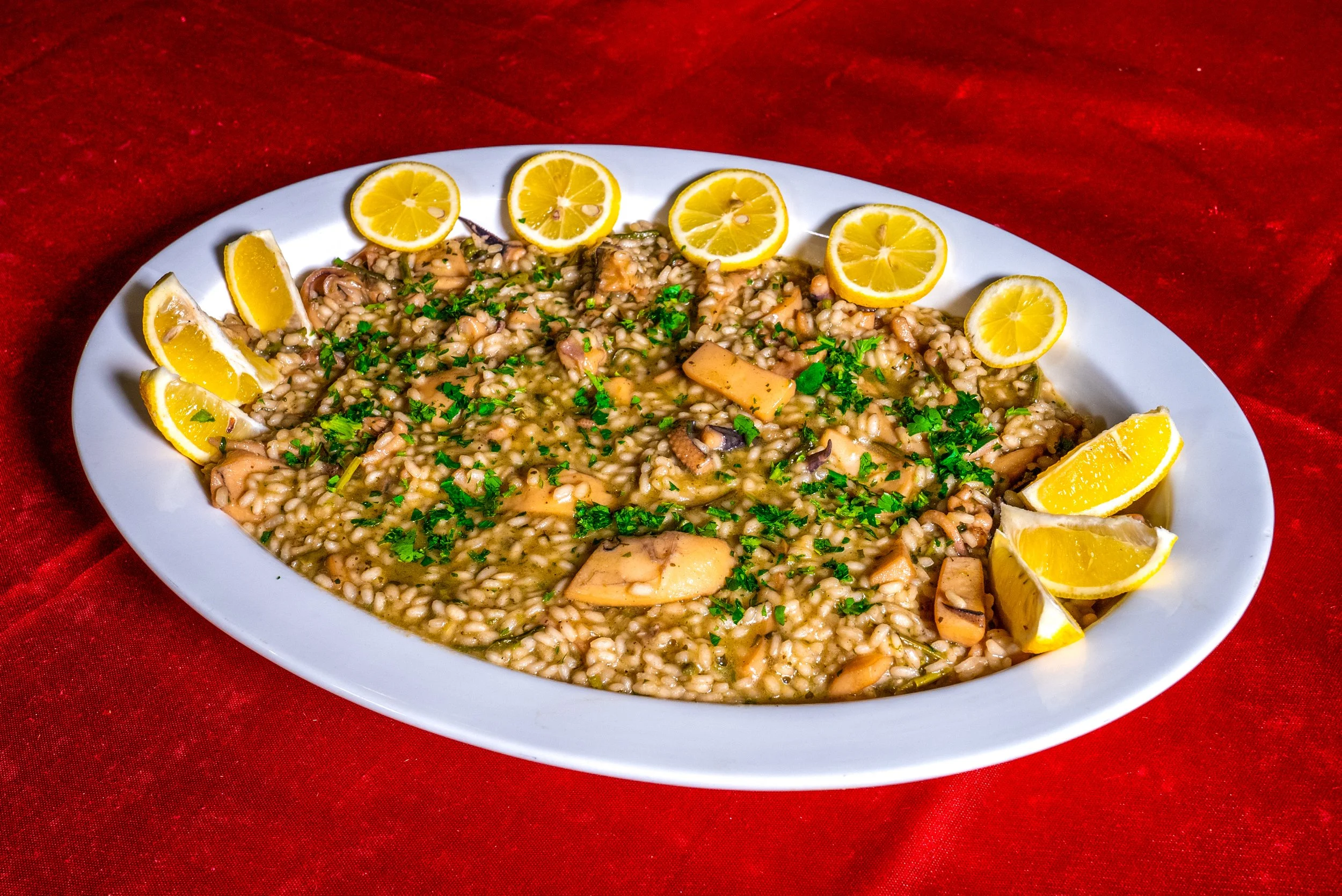 Risotto con seppie sofigade e asparagi