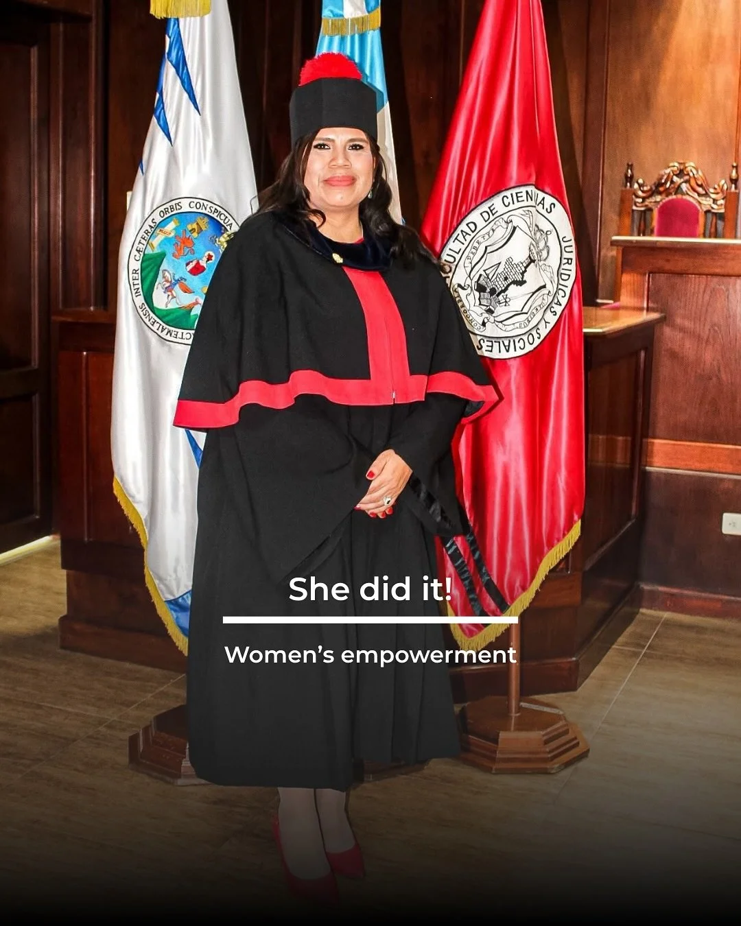 We couldn’t be prouder of Elvia – she officially graduated as a lawyer 💪🏼🤍
Her success is a powerful reminder of what access to education can achieve.
Today, Elvia stands for the next generation of women who believe in their potentia