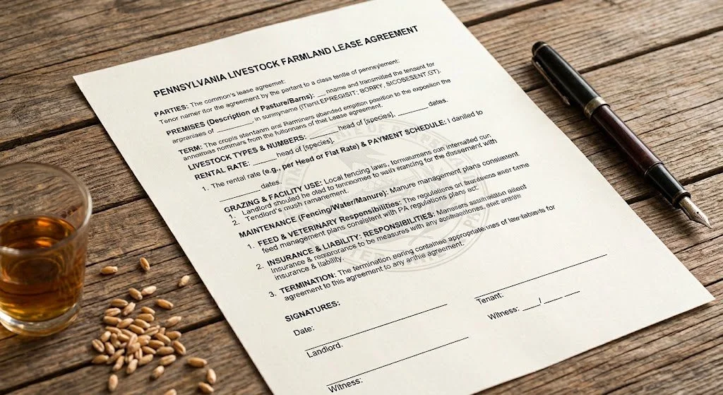 Pennsylvania livestock farmland lease