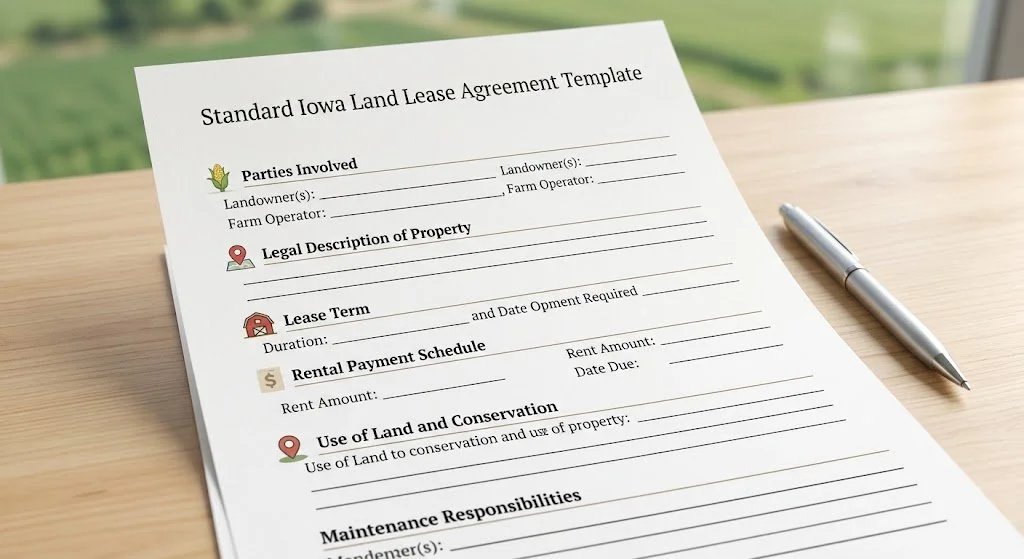 Standard Iowa Land Lease Agreement Template