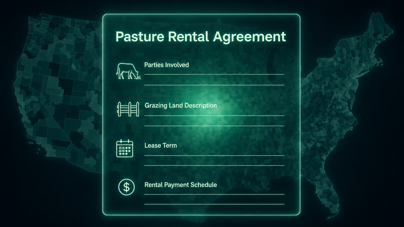 Pasture Lease Agreement Wisconsin from Oaken