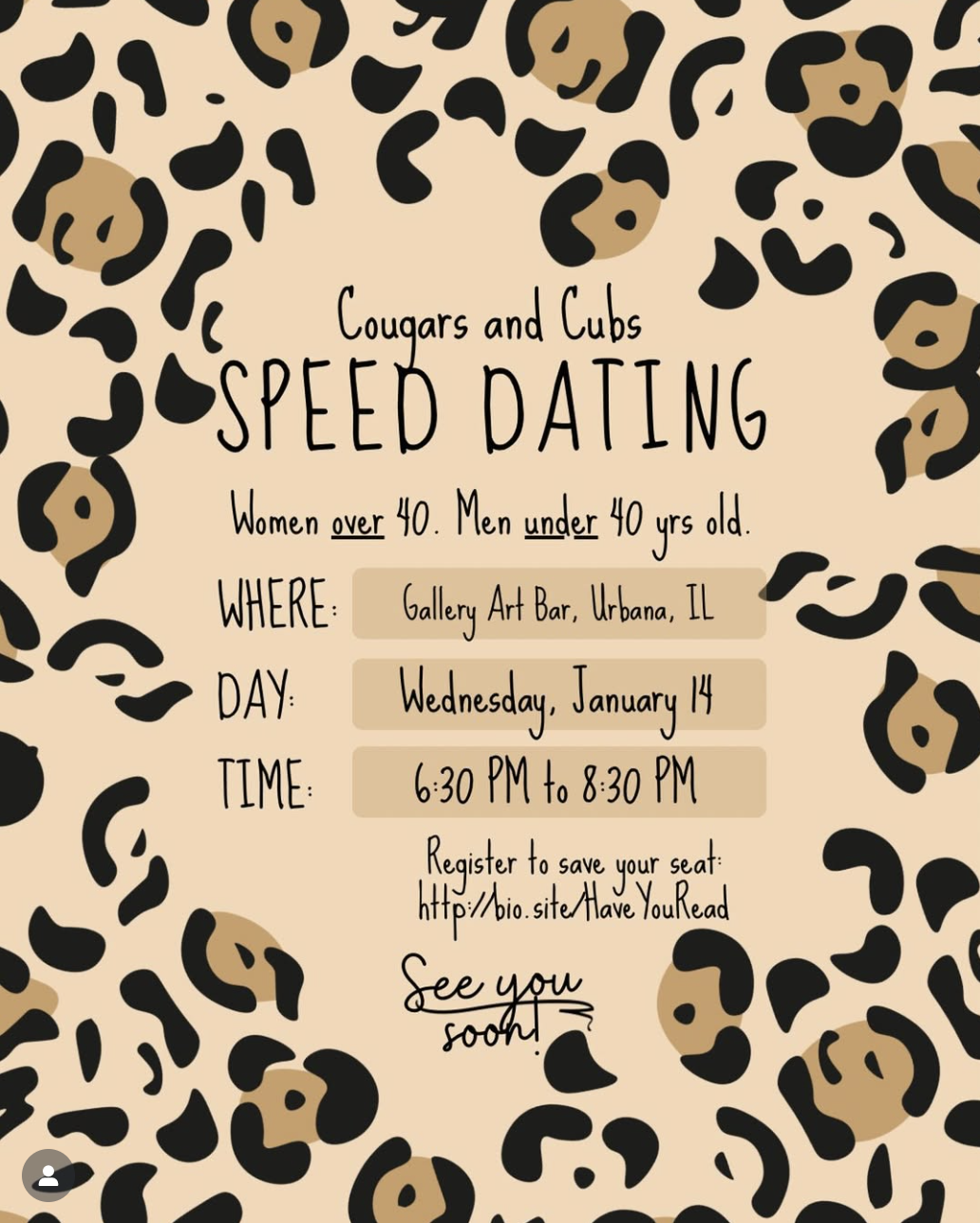 Cougars V. Cubs: SPEED DATING