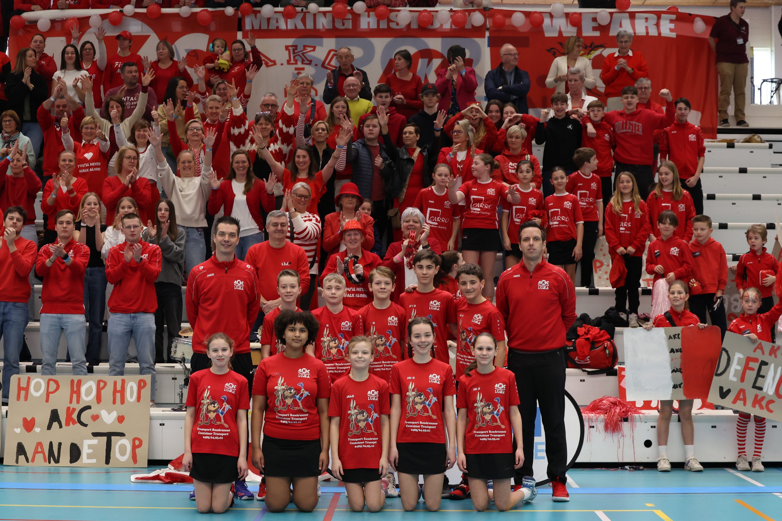 U13 AKC luma in kruisfinale korfbal te Herentals, maart 2024
