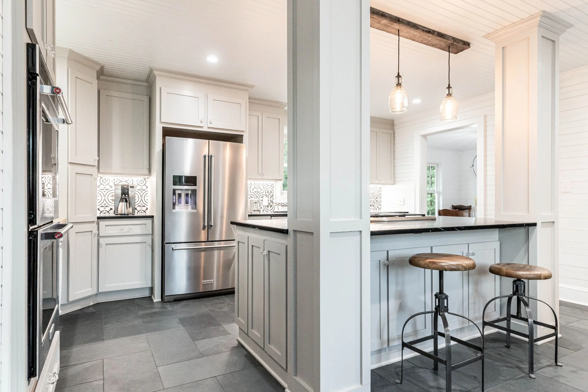 Modern Kitchen With Two Dishwashers and a Double Convection Oven