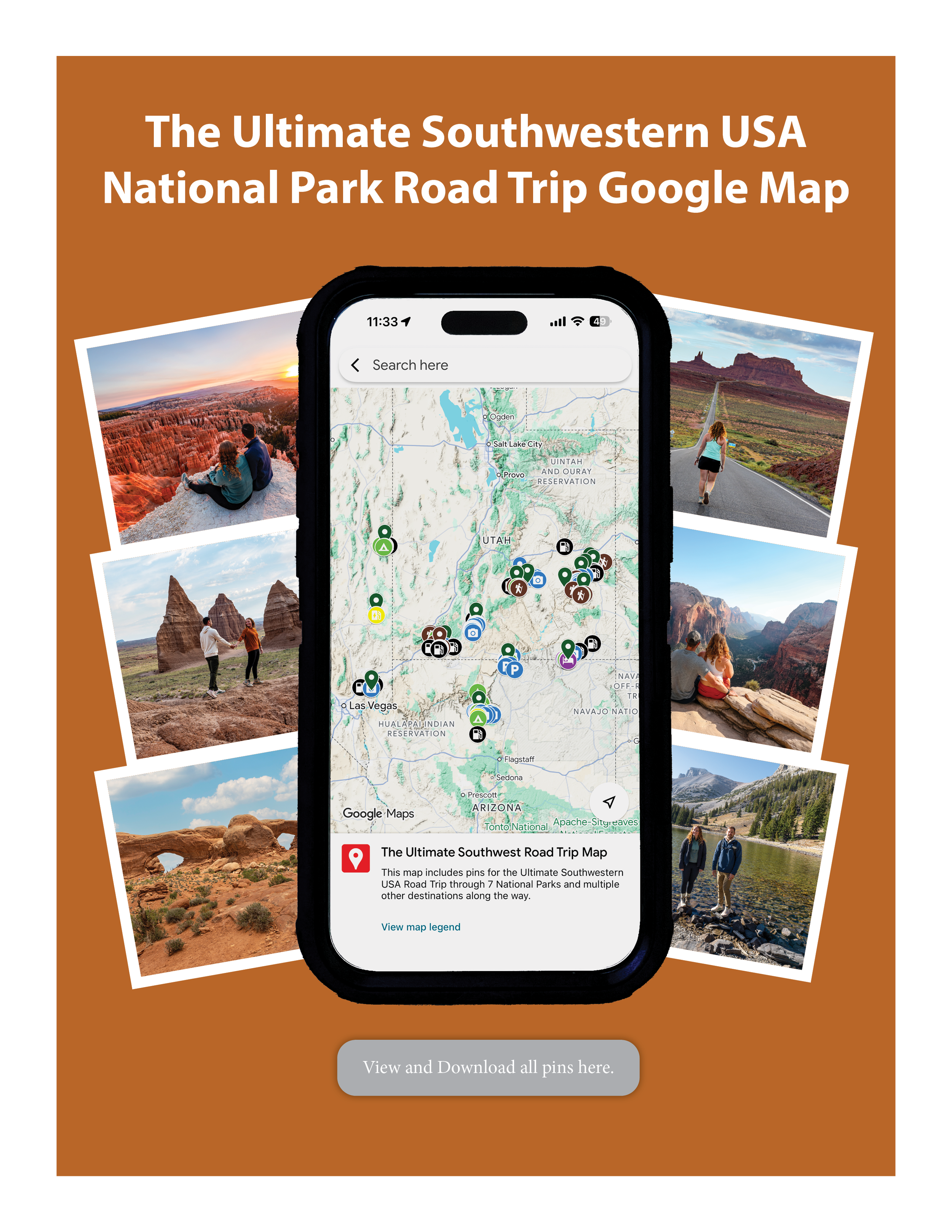 The Ultimate Southwest National Park Google Map