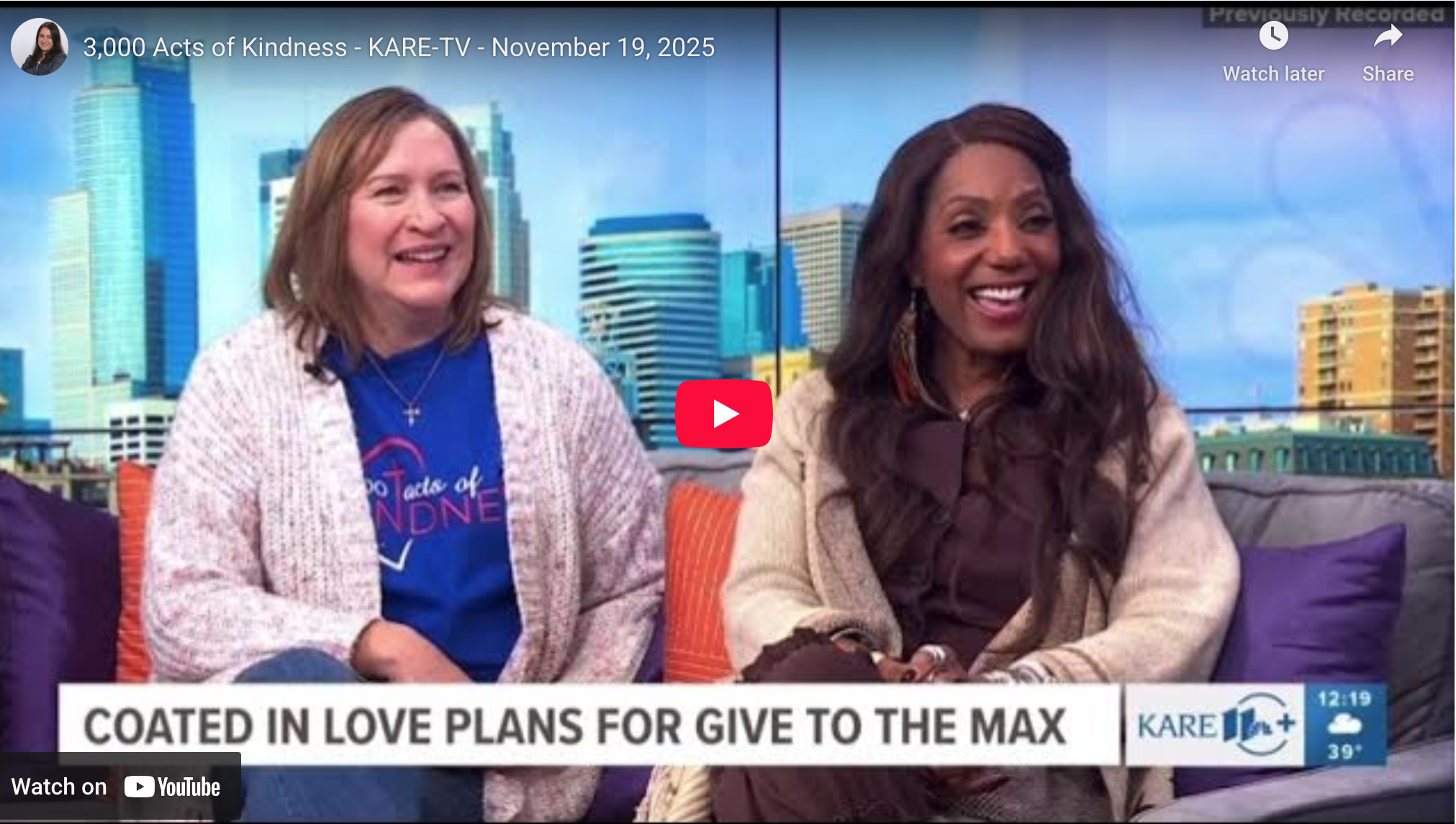 KARE TV sit down interview - Nov. 19, 2025