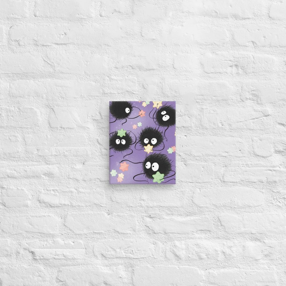 Soot Sprites Canvas Art Print — Shlii Kawaii Handmade Plush Toys