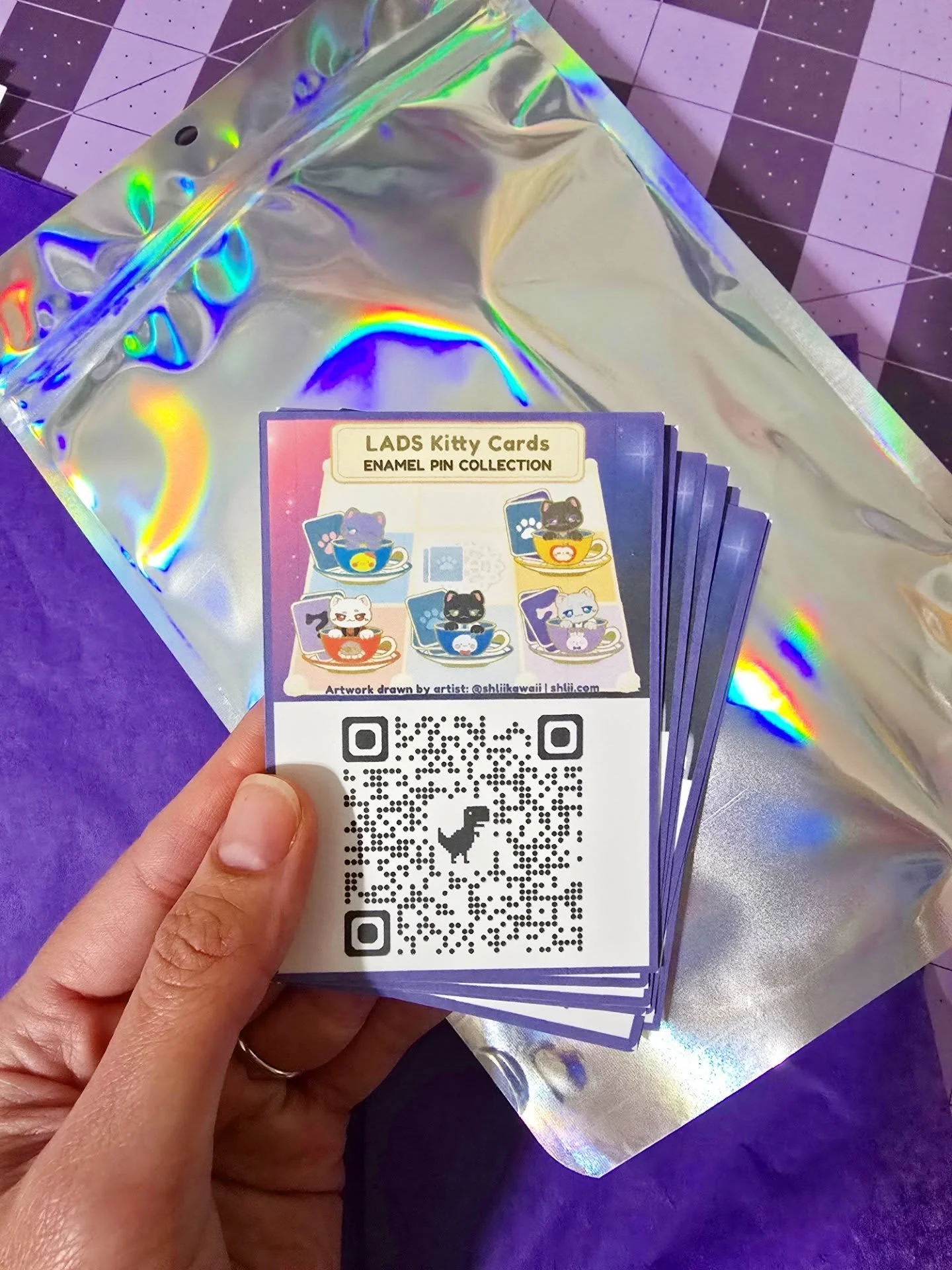 Thank you so much for your orders and for supporting my Love and Deepspace Kitty Cards enamel pin Kickstarter. I also really appreciate your encouraging comments on my posts, too. We've almost reached 50% on the Kickstarter!! Shares are greatly appre