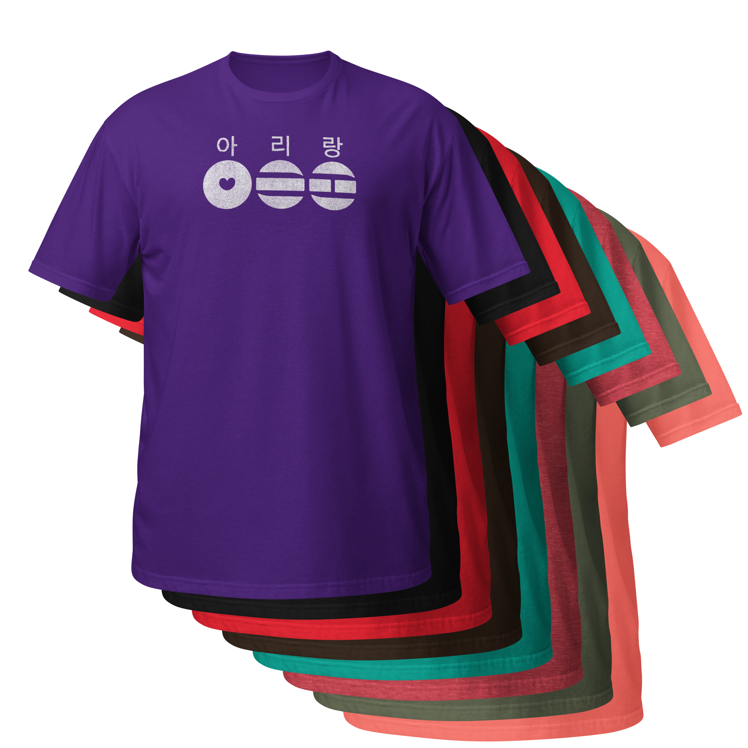 ARIRANG Heart White Wave Shirt