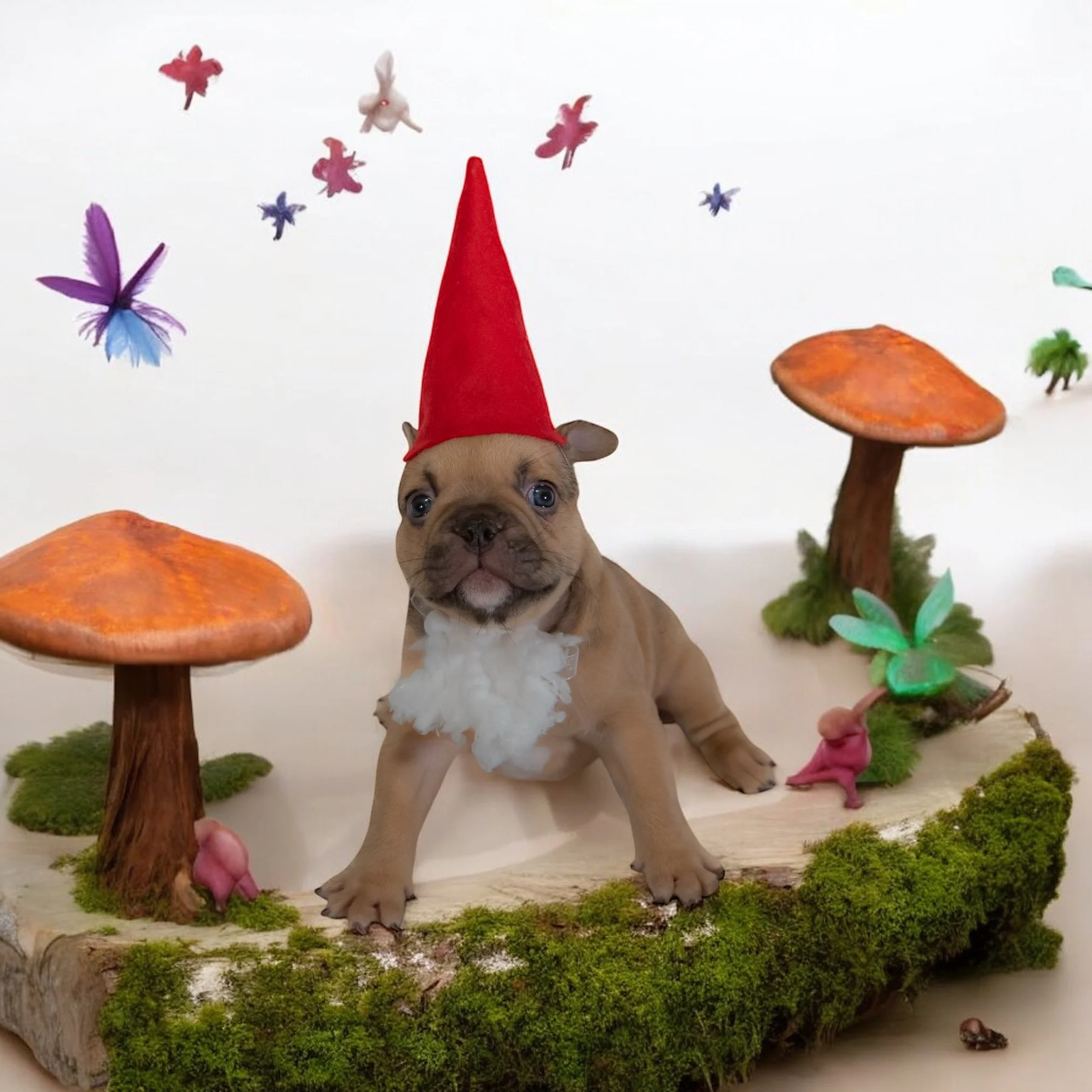 Bombay during our frenchie fairy forrest shoot!