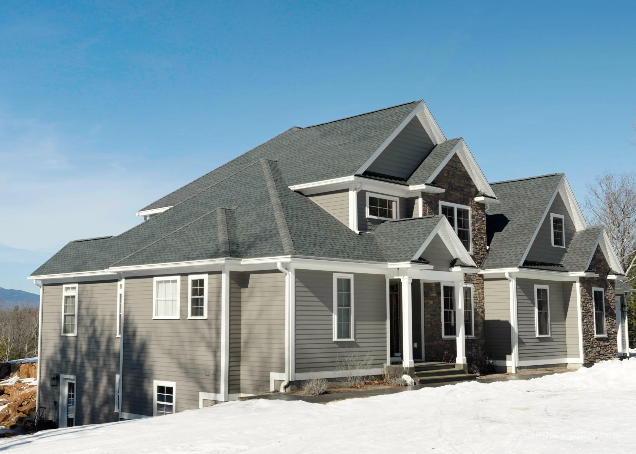 Seamless gutter installation in Whately, MA by Legacy Gutter Solutions