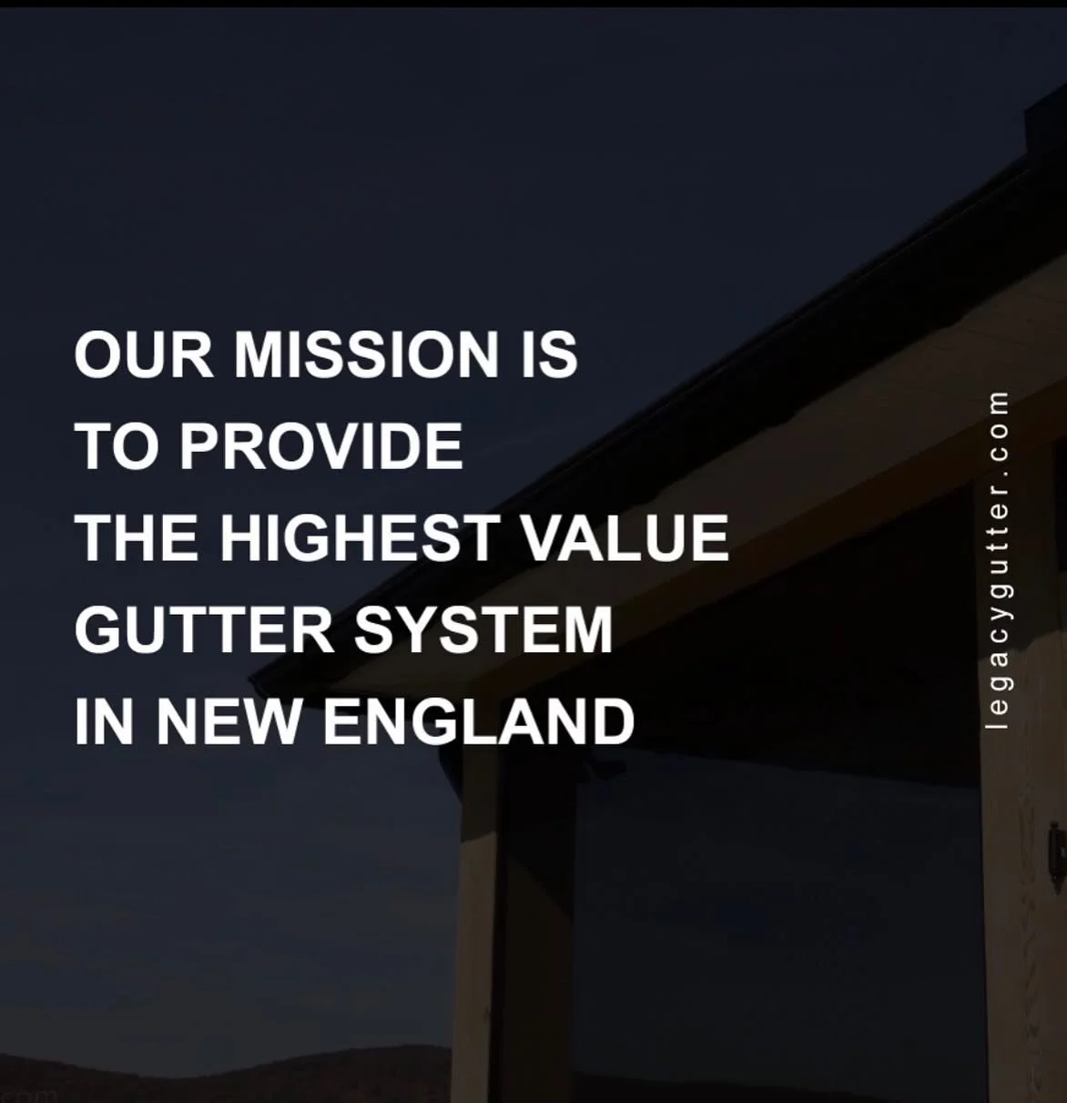 🏠 Our mission is simple: deliver the highest-value gutter systems in New England.

Built to handle harsh weather, installed with precision, and designed to protect your home year-round. 💪🍂❄️

Quality. Durability. Value.
Built to Last. Built to Lov