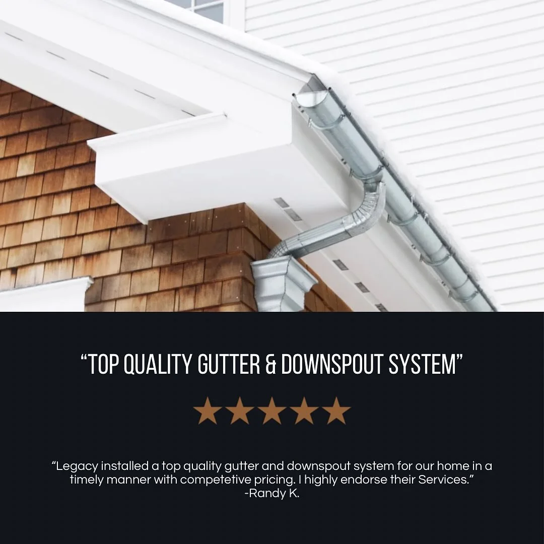 Thanks Randy for this awesome five star review! ✨

We pride ourselves in installing top quality gutters and downspout systems.

Call the Legacy Gutter pros today. 

📞 603-760-1927 www.legacygutter.com

#LegacyGutter #5StarReview #HappyCustomer #Happ