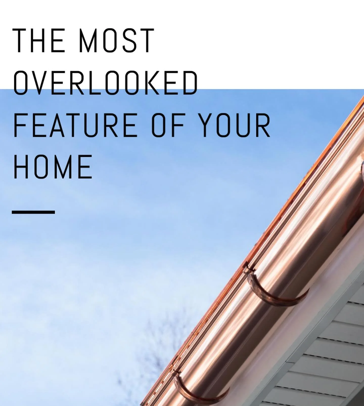 So many people overlook their gutter systems and don&rsquo;t realize just how much they contribute to the overall look of their home.🏠 

It&rsquo;s time we start putting more emphasis on beautifying our homes - not just with the obvious upgrades, bu