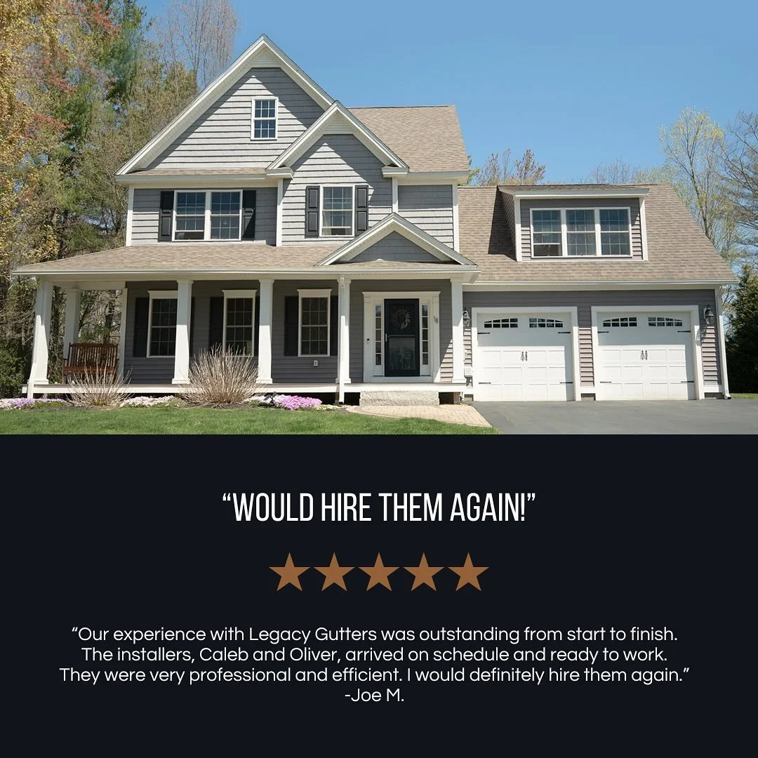 Another 5 star review. ⭐️

Thanks for this great feedback Joe. We love hearing from our clients and we appreciate your feedback.

📞603.760.1927
🖥️ www.legacygutter.com

#legacygutter #guttersystem #gutters #seamlessgutter #customgutters #guttersand