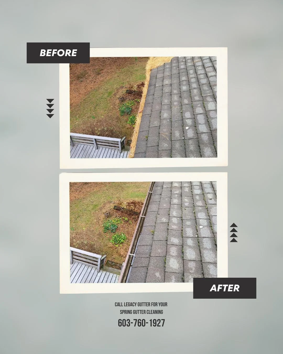 🌷 Spring is the perfect time for gutter cleaning! 🍃

Clear out winter debris and protect your home from water damage.

📞 Schedule your spring gutter cleaning today!
603-760-1927

#SpringCleaning #GutterCleaning #legacygutter #HomeMaintenance #Prot