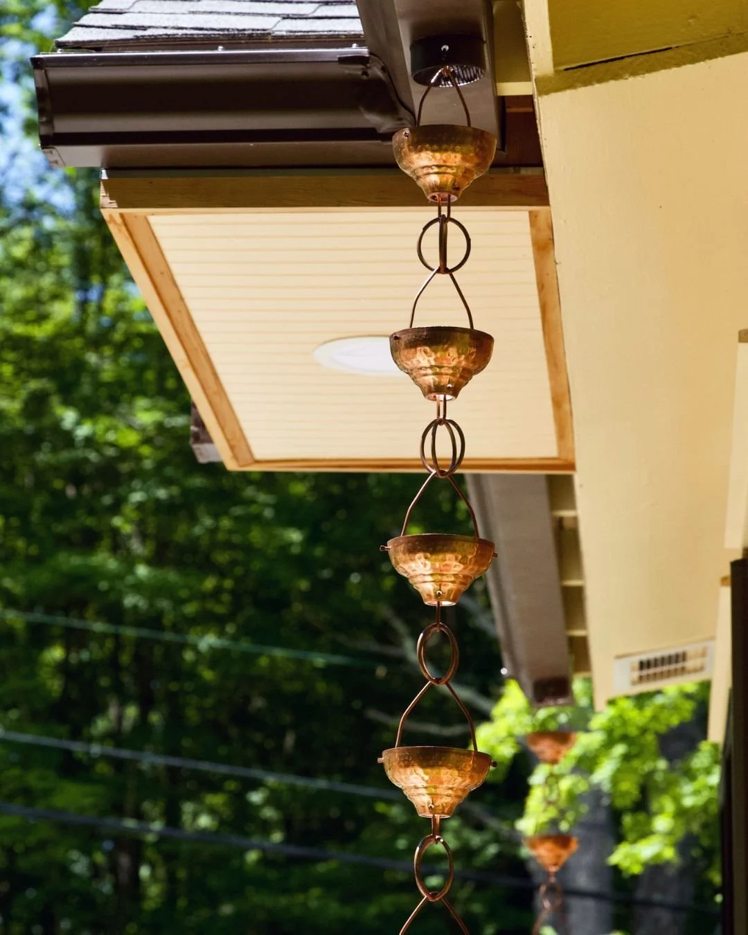 Turn every rainfall into a beautiful display. ✨

Copper rain chains are more than a functional alternative to traditional downspouts. They add elegance, charm, and timeless curb appeal to your home. 

Perfect for homeowners who want to combine style 