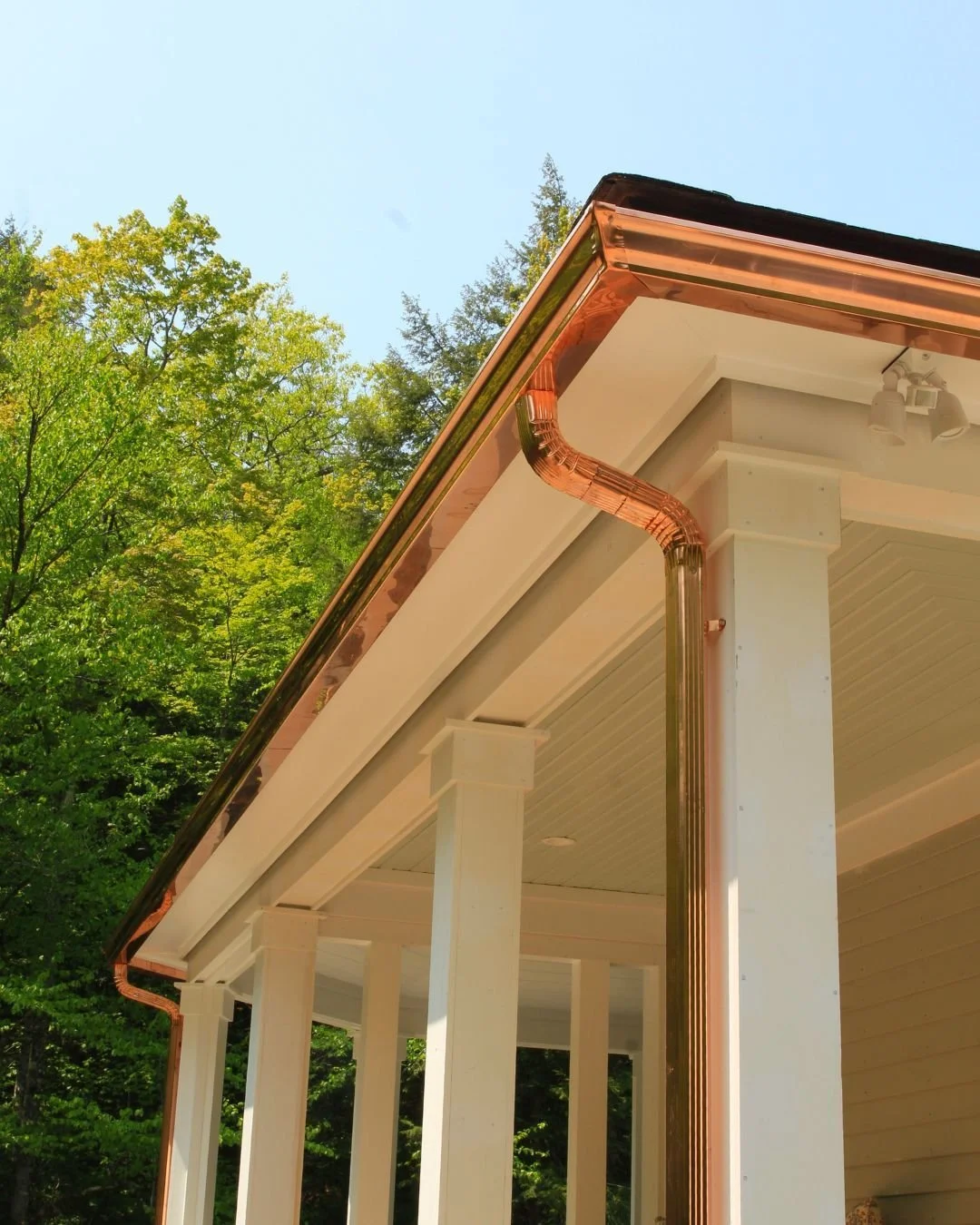 ✨ Timeless beauty meets lasting performance.

Custom Copper Gutters add elegance, durability, and character to any home. As they age, they develop a beautiful natural patina while providing exceptional protection from the elements.

Crafted to fit yo