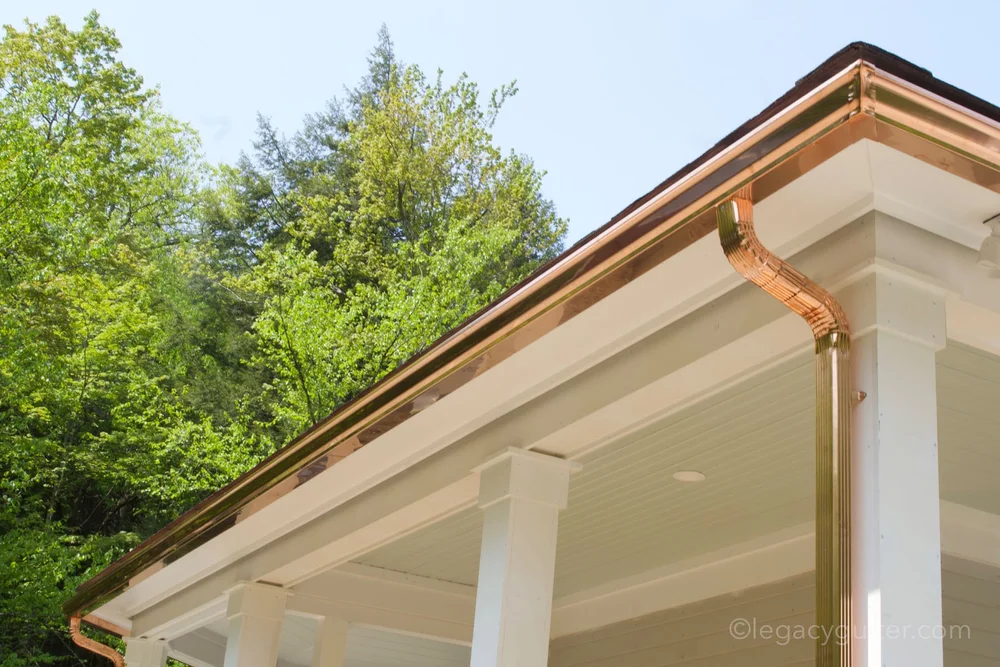 Seamless Copper Gutters — Legacy Gutter Solutions, Inc.