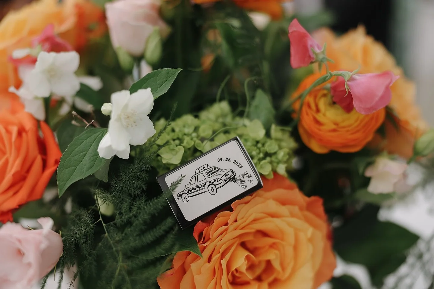 A detail I simply could not forget to highlight. My sister made the cutest matchboxes with an homage to one of my favorite scene from my favorite show ever (take a wild guess) for our reception.

It really is all in the details. Still reliving them 4