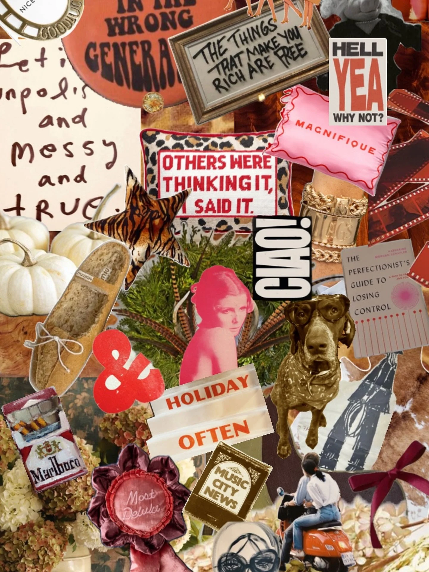 Fall mood board! Favorite Thursday night pastime is collaging on @pinterest 🤎🤎