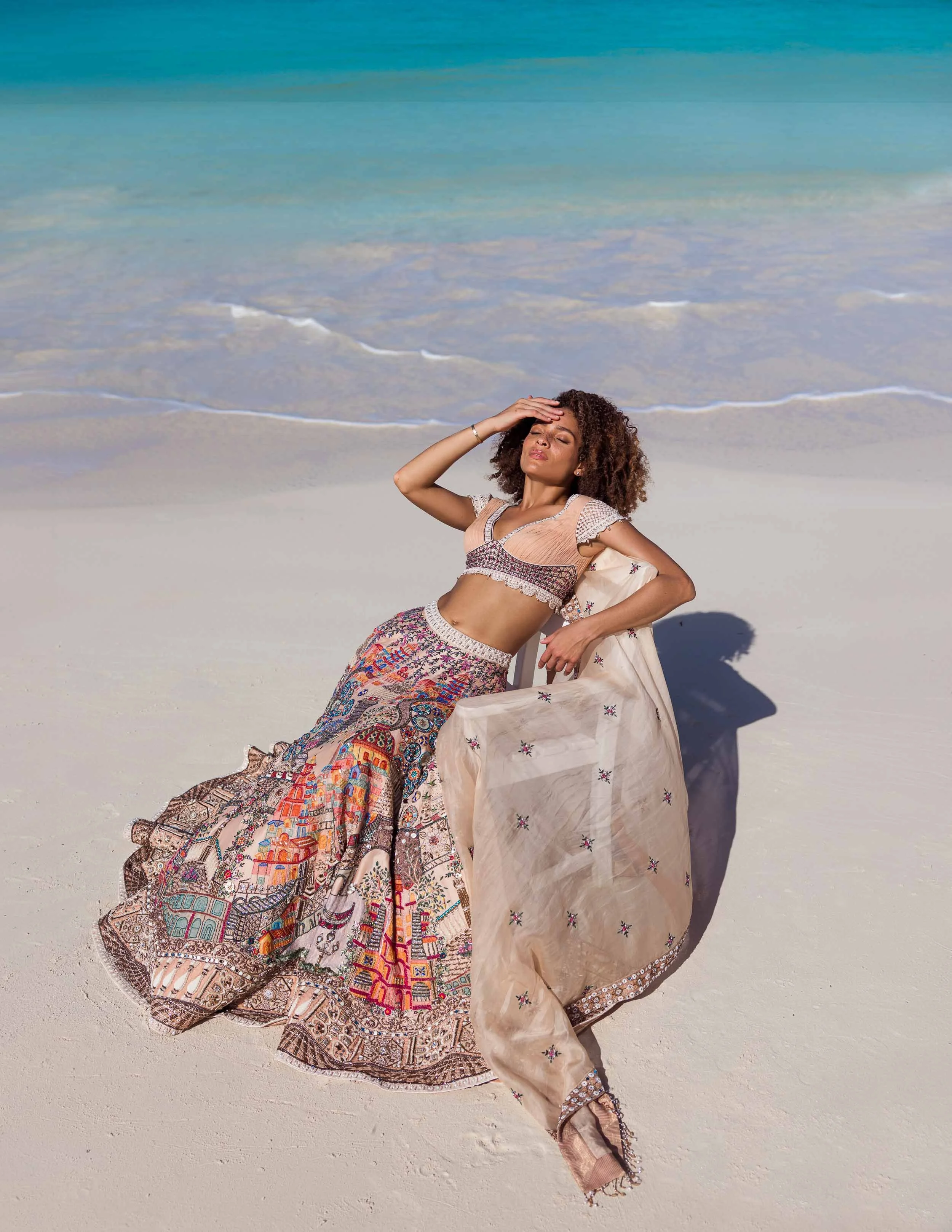 Fashion Photography in The Bahamas by Robyn Damianos for Supria Munjal VOGUE India