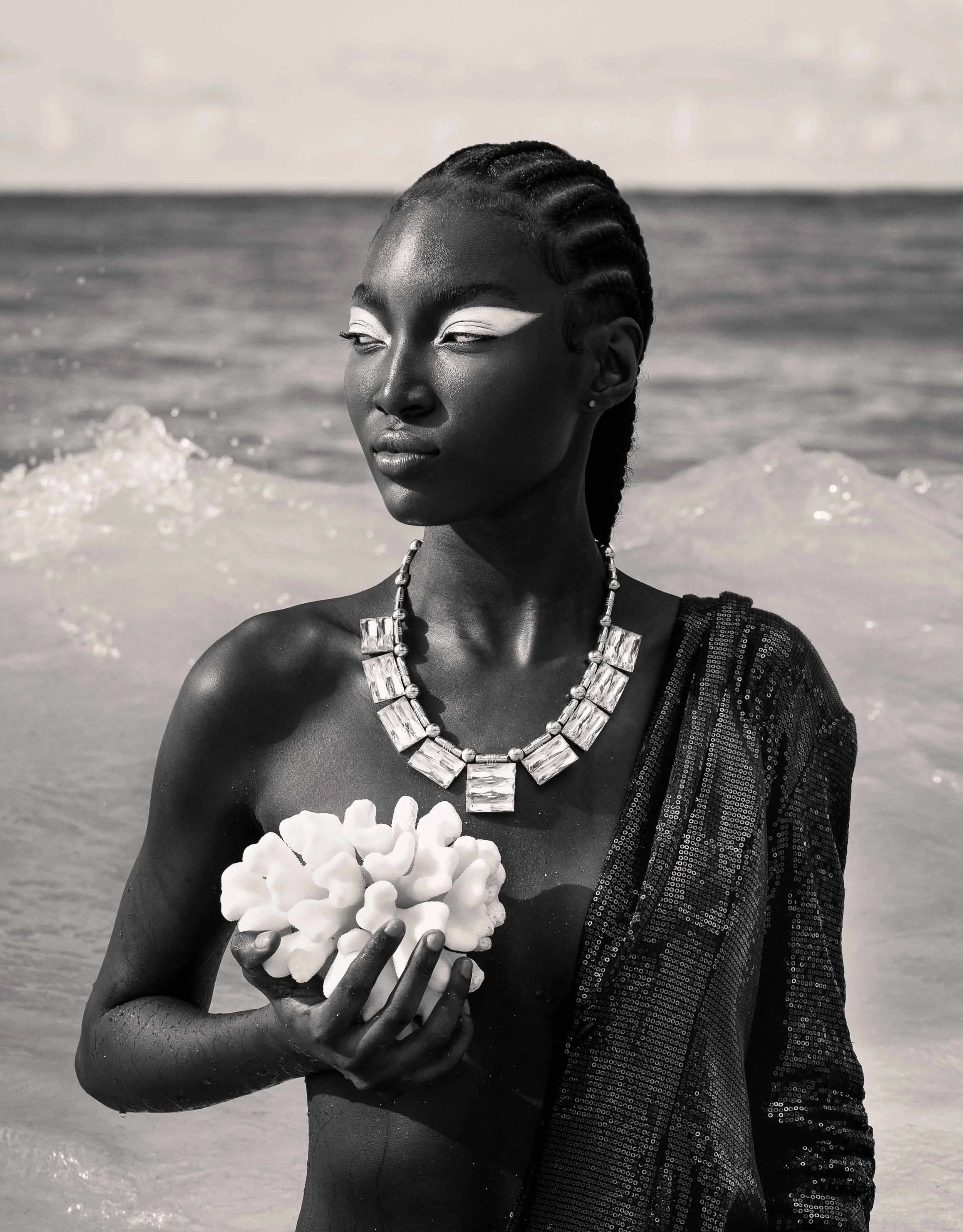 Jewelry Photography in The Bahamas by Robyn Damianos featuring Bahamian model