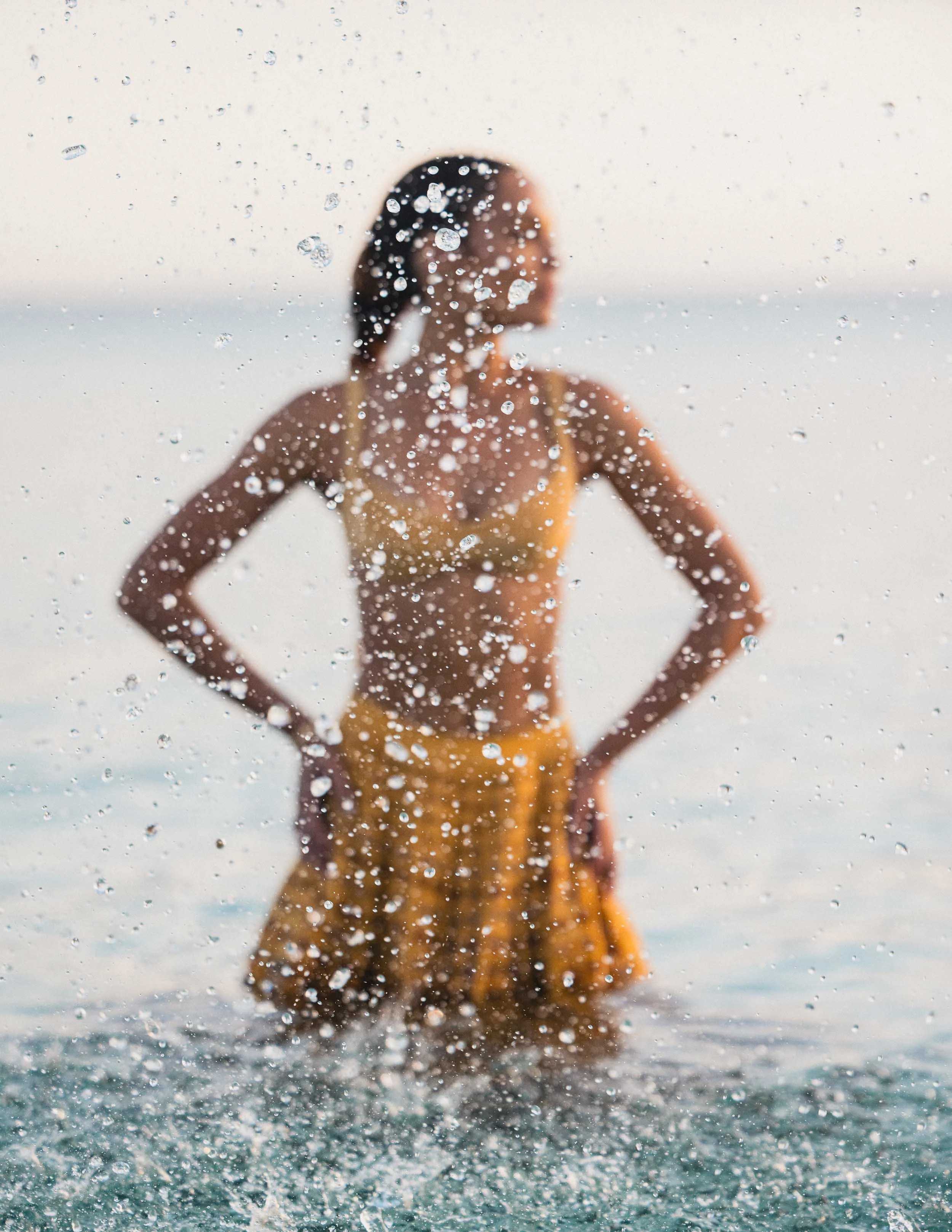 Bridal photography wedding gown photography in The Bahamas by Robyn Damianos, Supria Munjal VOGUE campaign