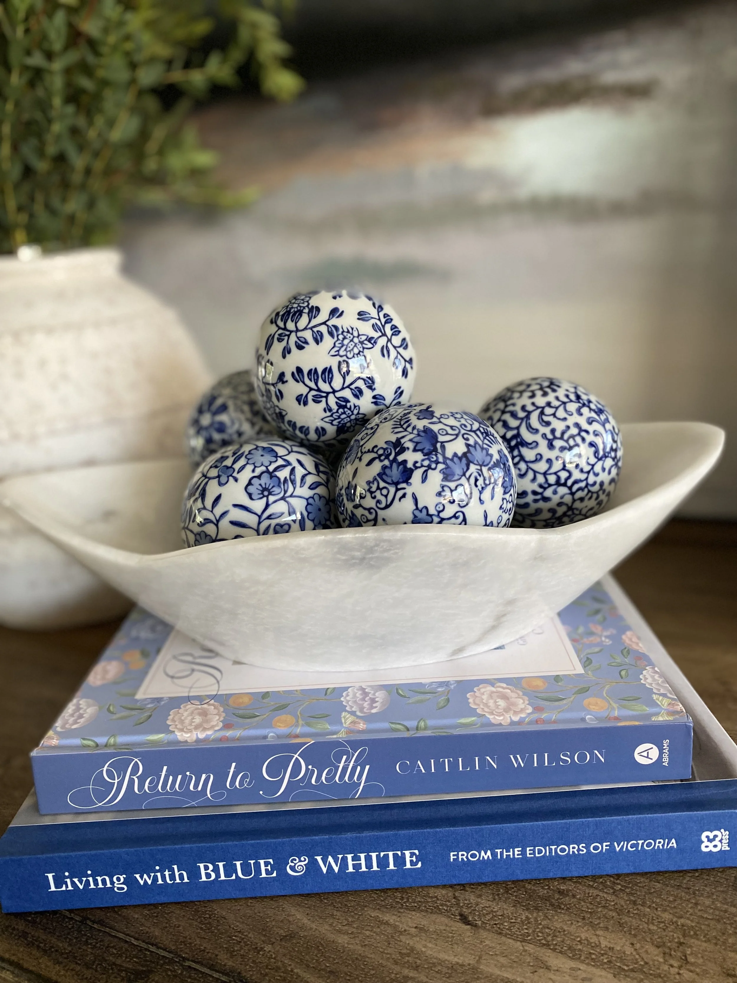 living in blue & white.