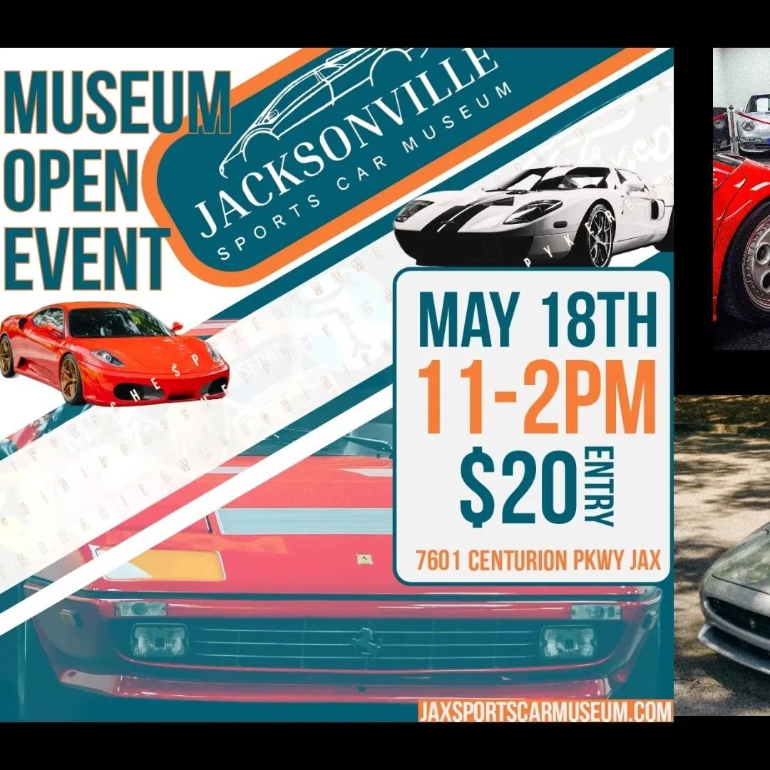 Come check out the 🚗 grab a slice of 🍕 (while they last), play on the simulators 🖥️ and let's hangout!

Ticket link in BIO 🎟️

#carevents #carmuseum #carevent #jaxevents #ferrariownersclub @ferrariclubofamerica_neflorida @pca.florida.crown @south