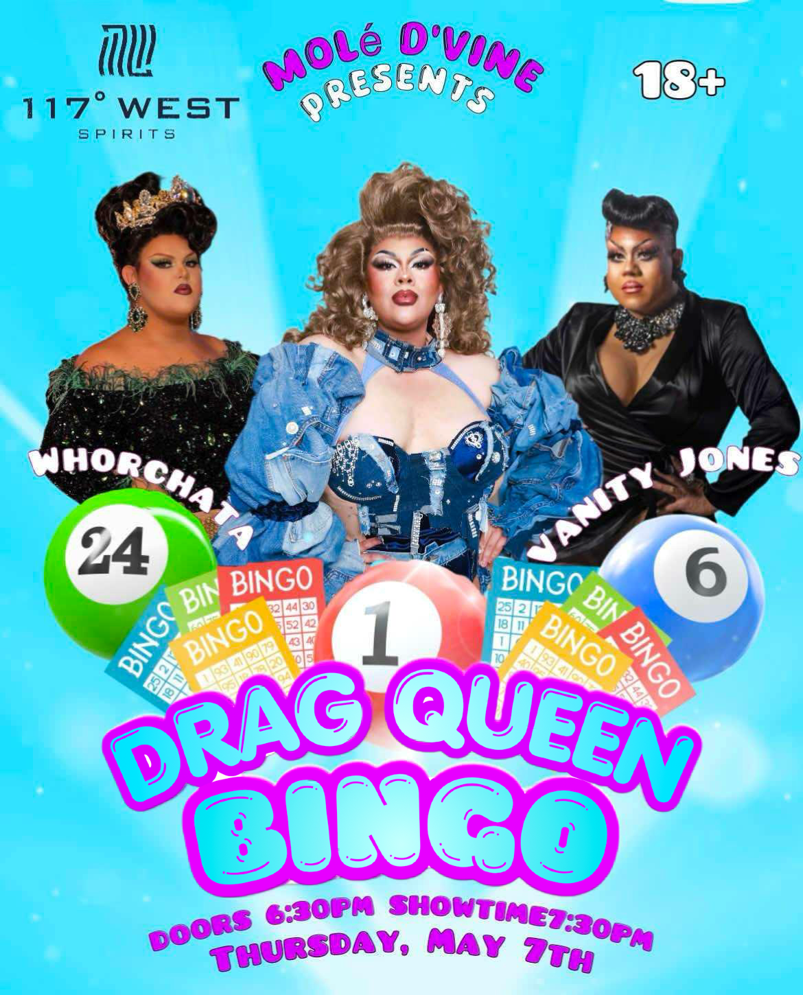 Drag Queen Bingo @ 117º West Spirits
