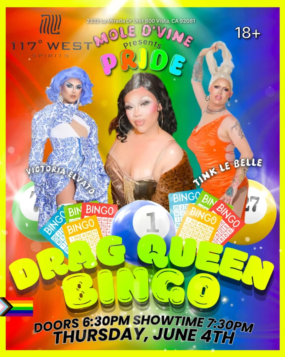 Drag Queen Bingo @ 117º West Spirits