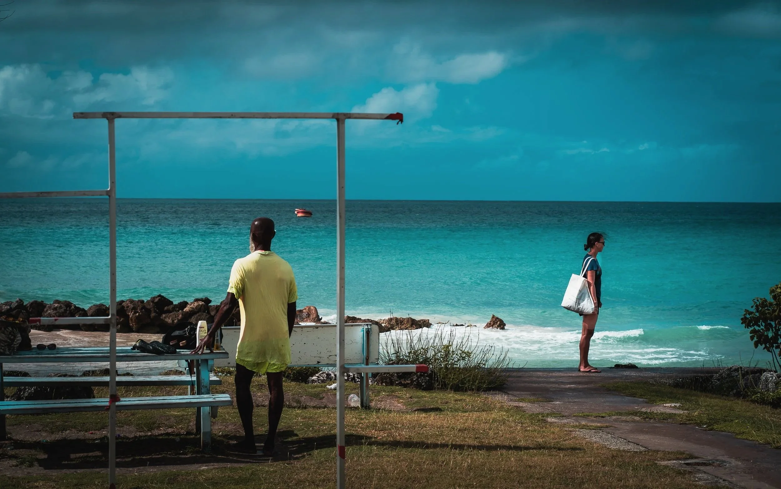 Barbados+Miami+Beach+Nikki+and+Man+in+Yellow+Shirt.jpg
