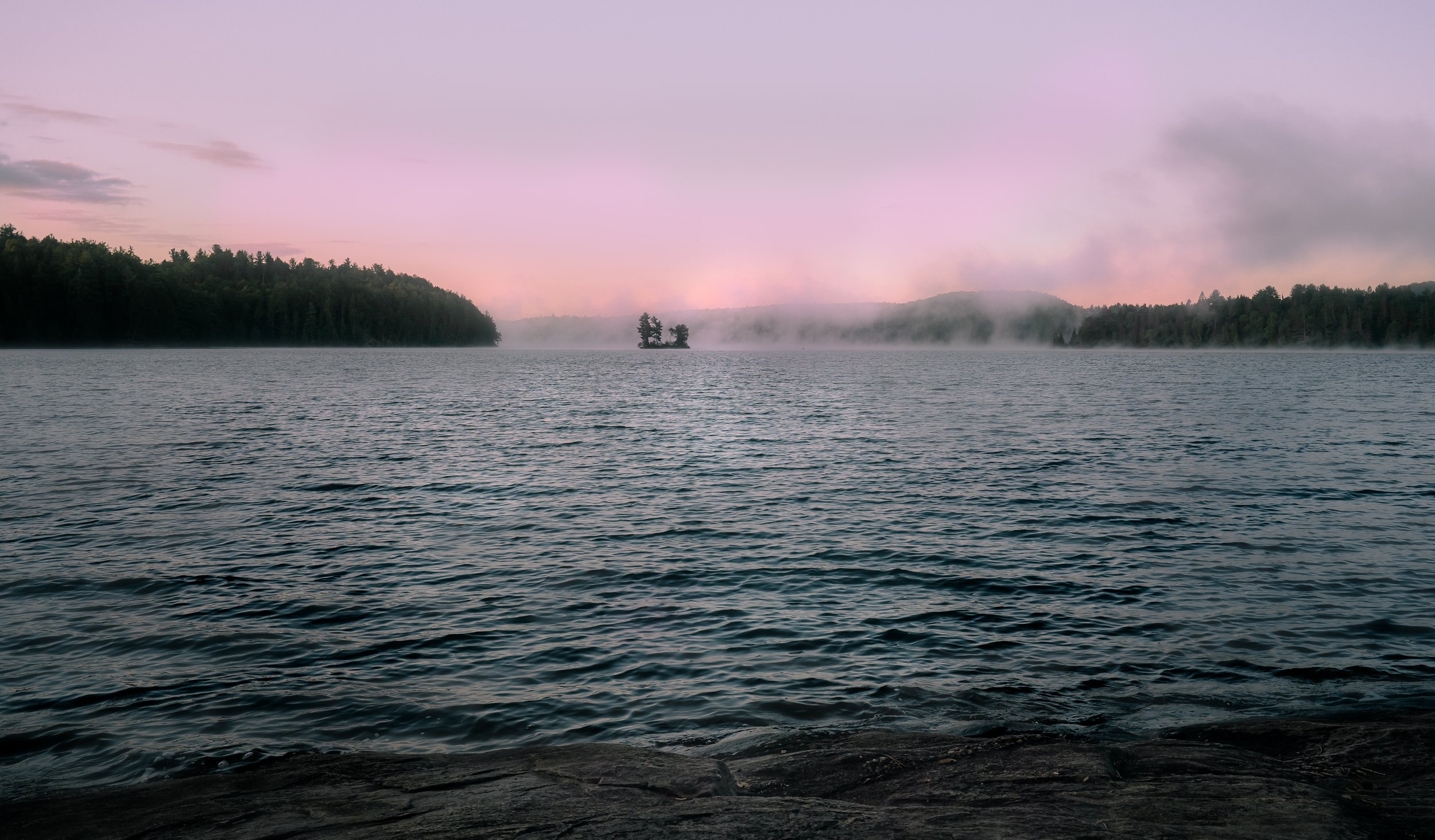 LANDSCAPE FINE ART Lake Opeongo Sunrise w Fog ALGONQUIN 2026.jpg