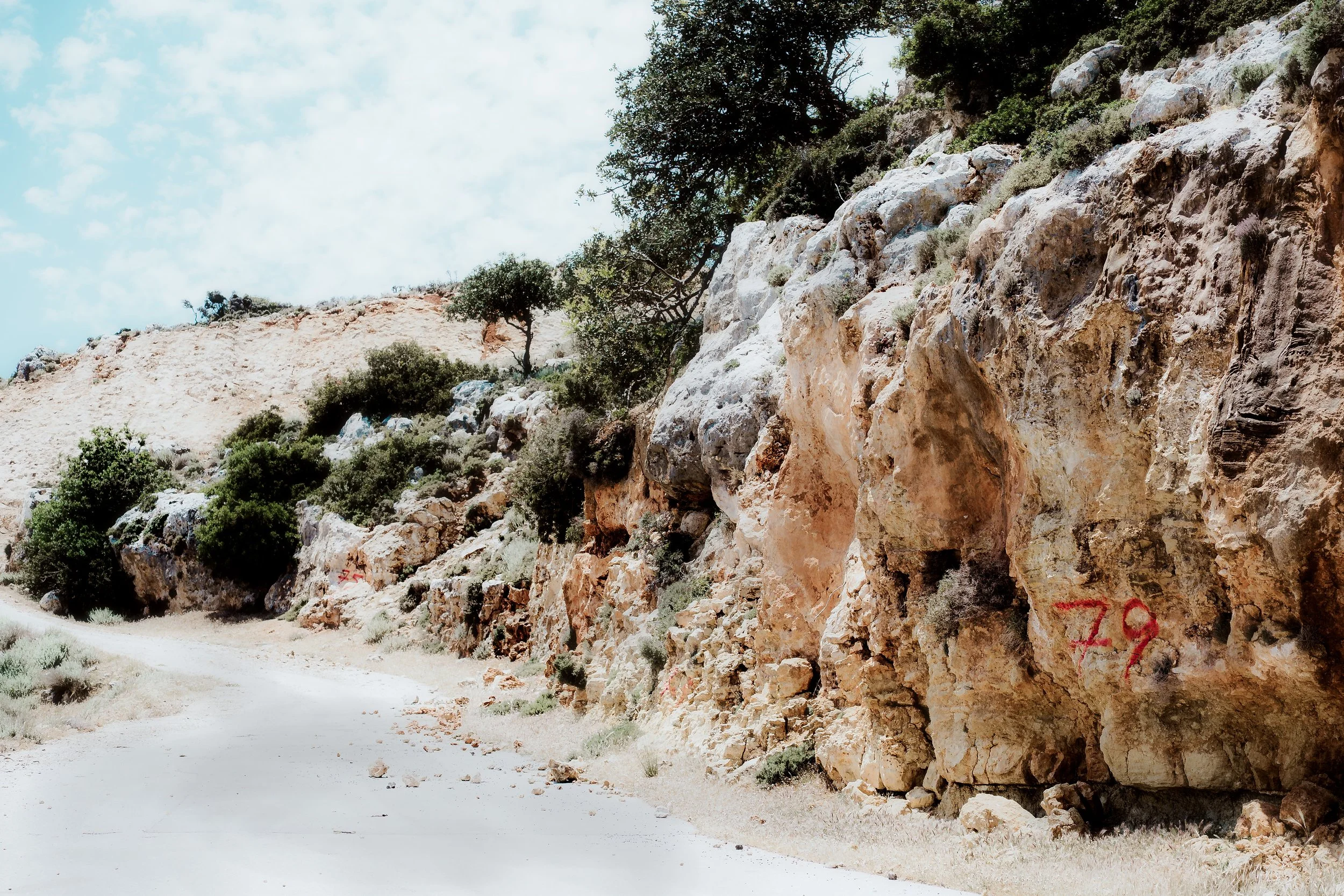 LANDSCAPE FINE ART Crete Road w Exposed Rocks GREECE.jpg