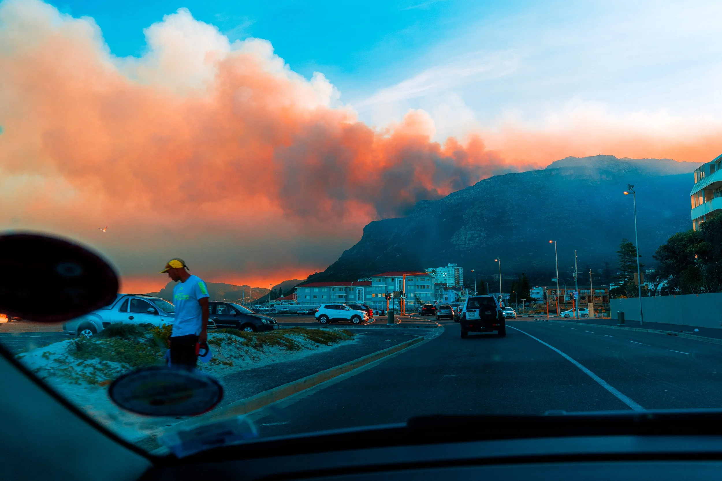 CAPE TOWN FIRES Man Walking CAPE TOWN MAY 2025.jpg