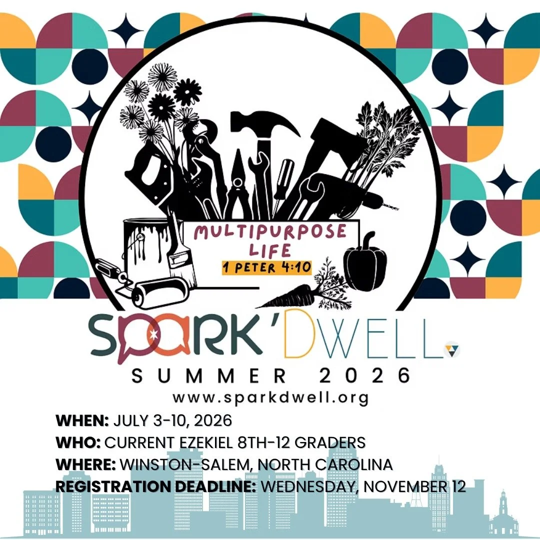 We&rsquo;re heading SOUTH this summer! 🎉
Get ready for a week of serving, worshiping, and growing together in Winston-Salem, North Carolina with @sparkdwellws ! 🌇
Attend one of our informational meetings on Sunday, November 2 or Wednesday, November