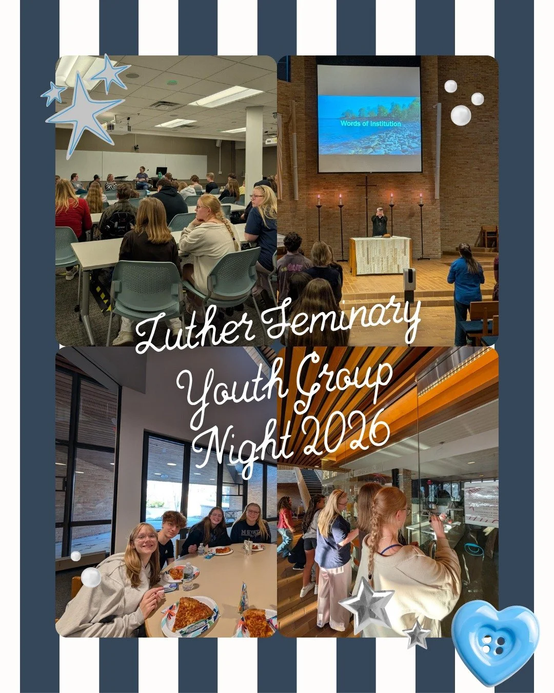 👏 We had a blast at the @lutherseminary Youth Group Night!