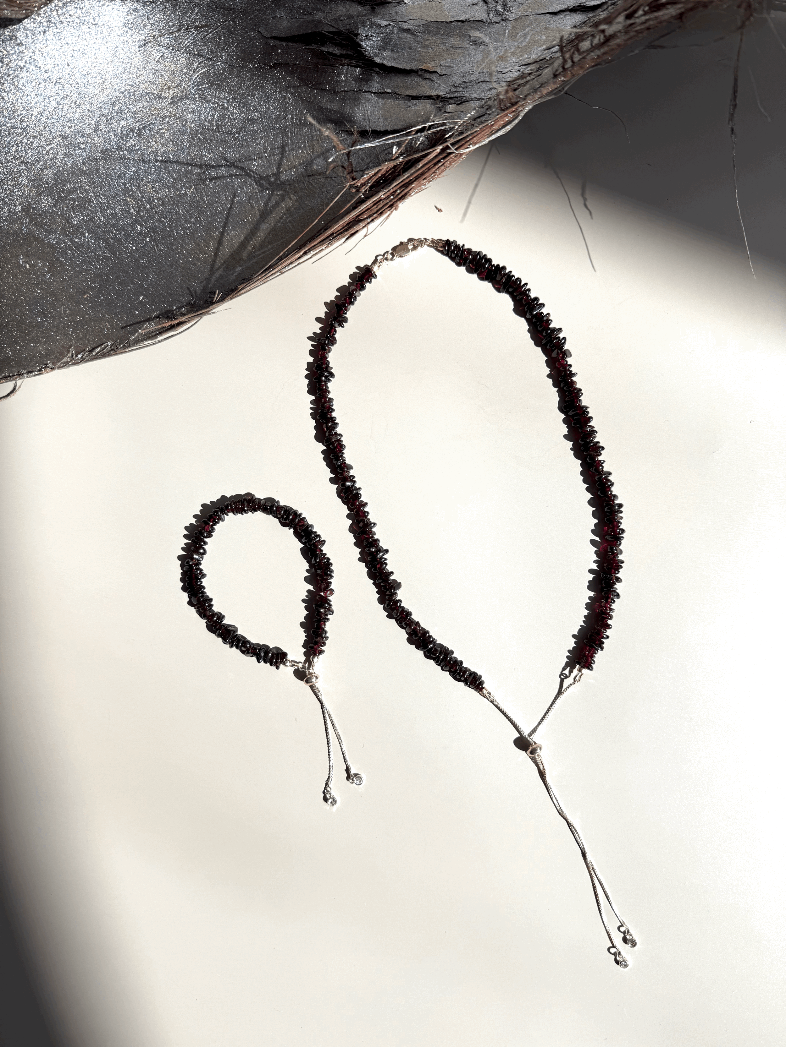 Garnet Jewelry Set
