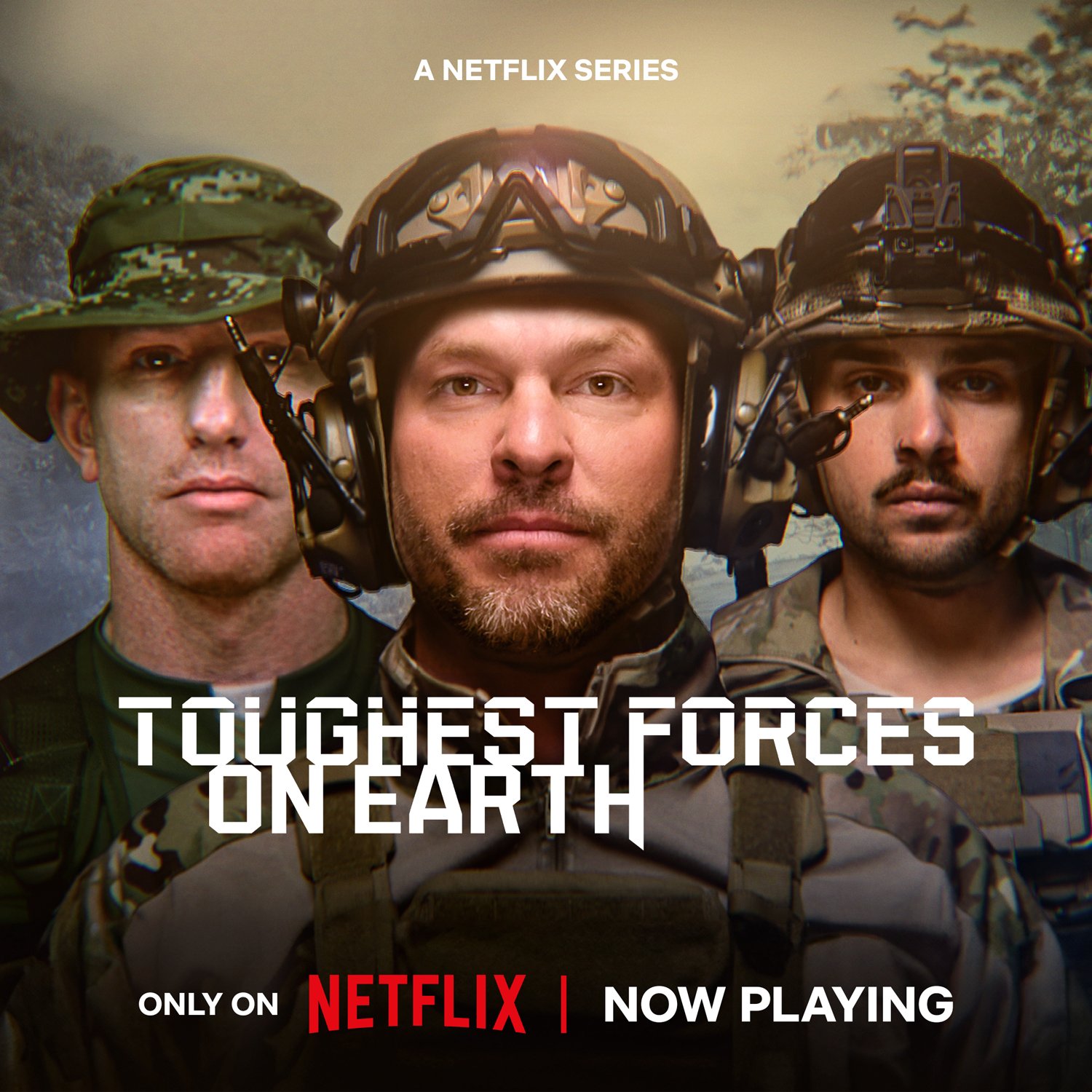 Director Rob McCabe's promotional poster for Netflix documentary series 'Toughest Forces on Earth'