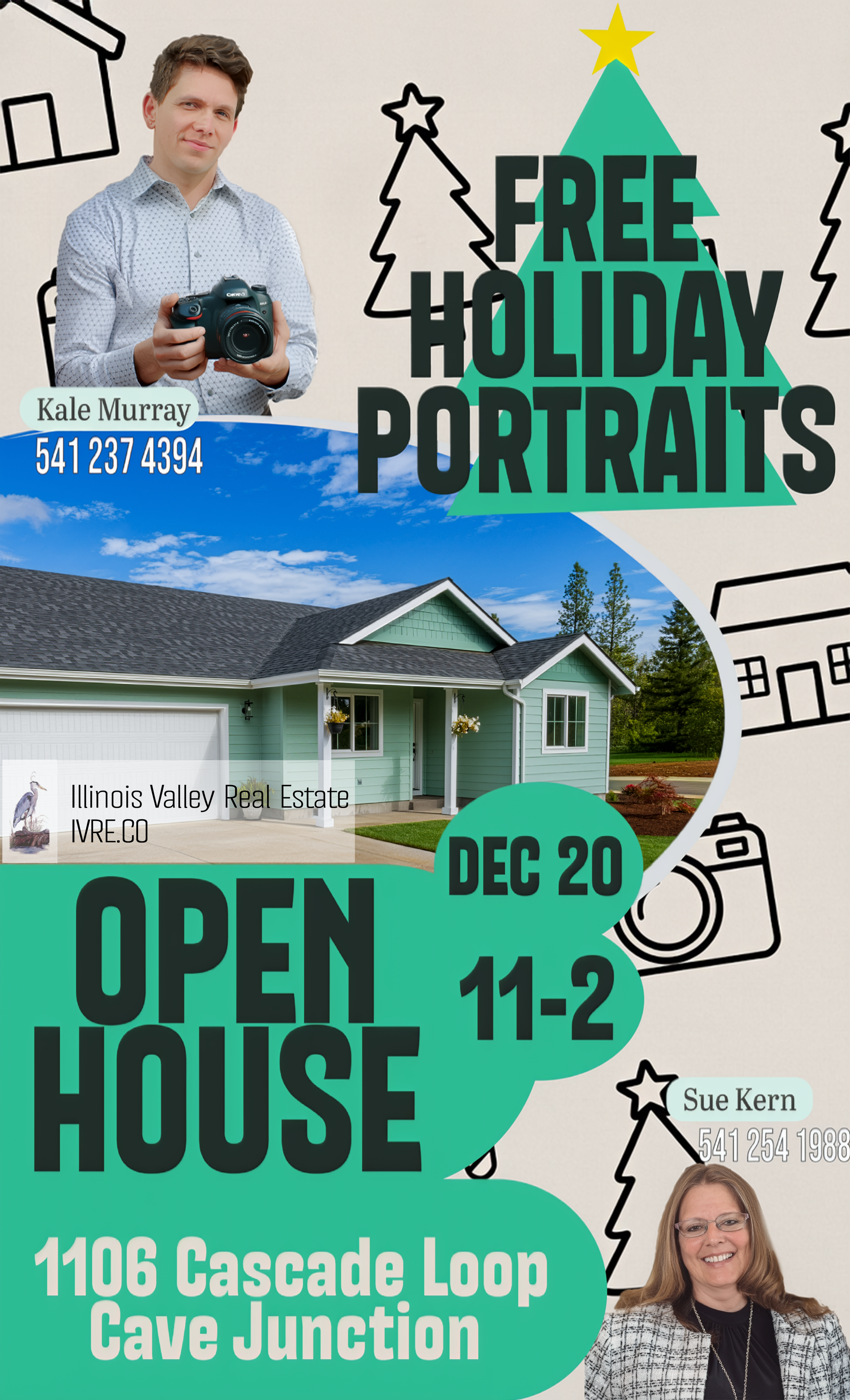 1106 Cascade Loop Cave Junction OR 97523 Open house new construction Realtor Kale Murray Sue Kern