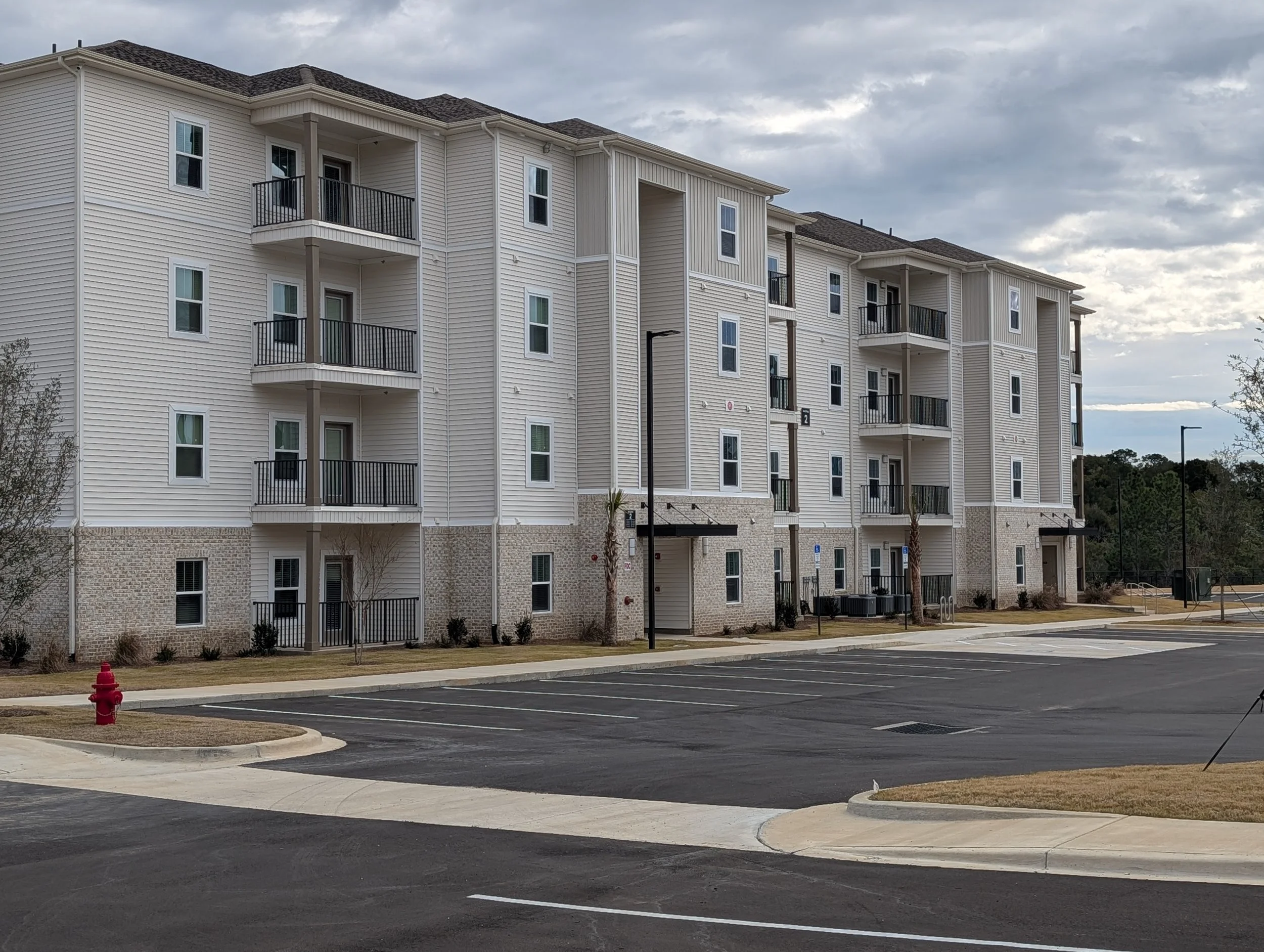 Image of the apartment complex Arbours in Crestview Florida as designed by Seaside Engineering and Surveying