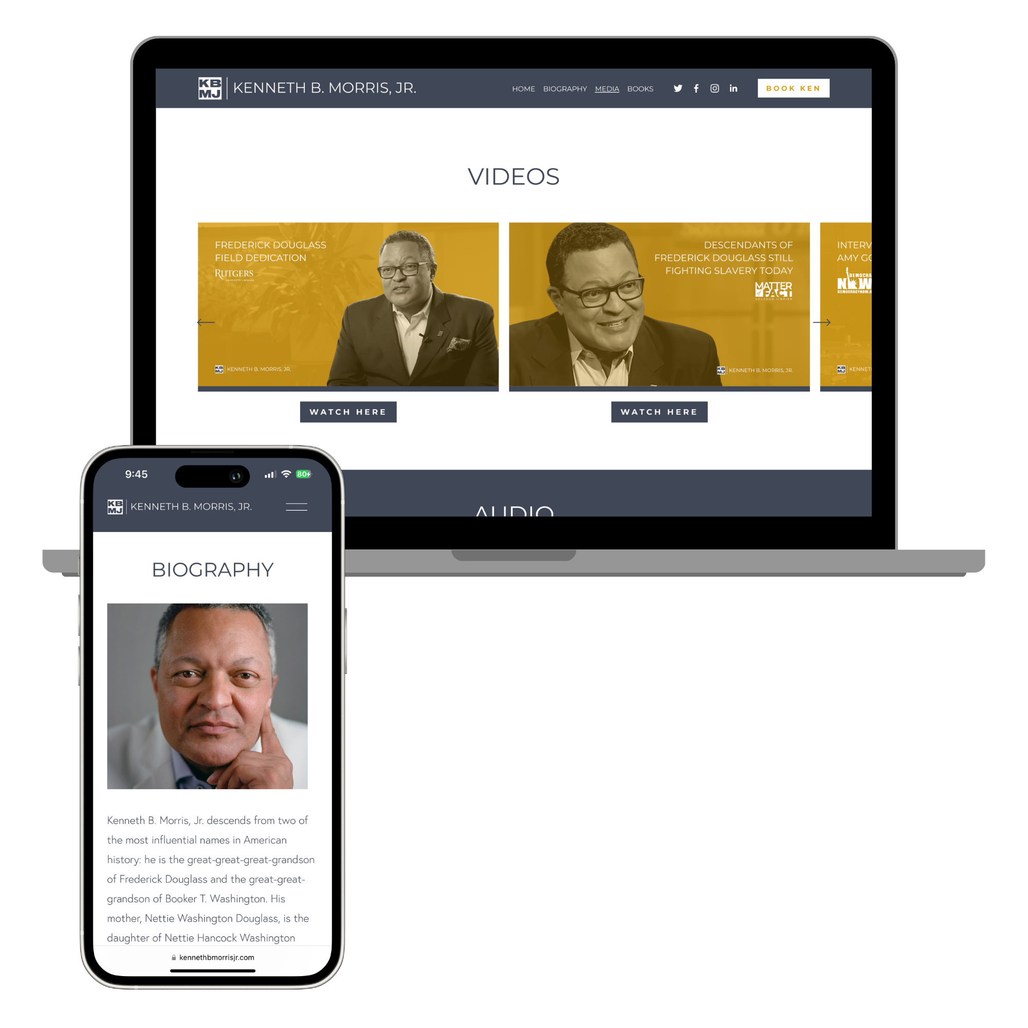 Studio NINE23 Design - Kenneth B. Morris, Jr. Website