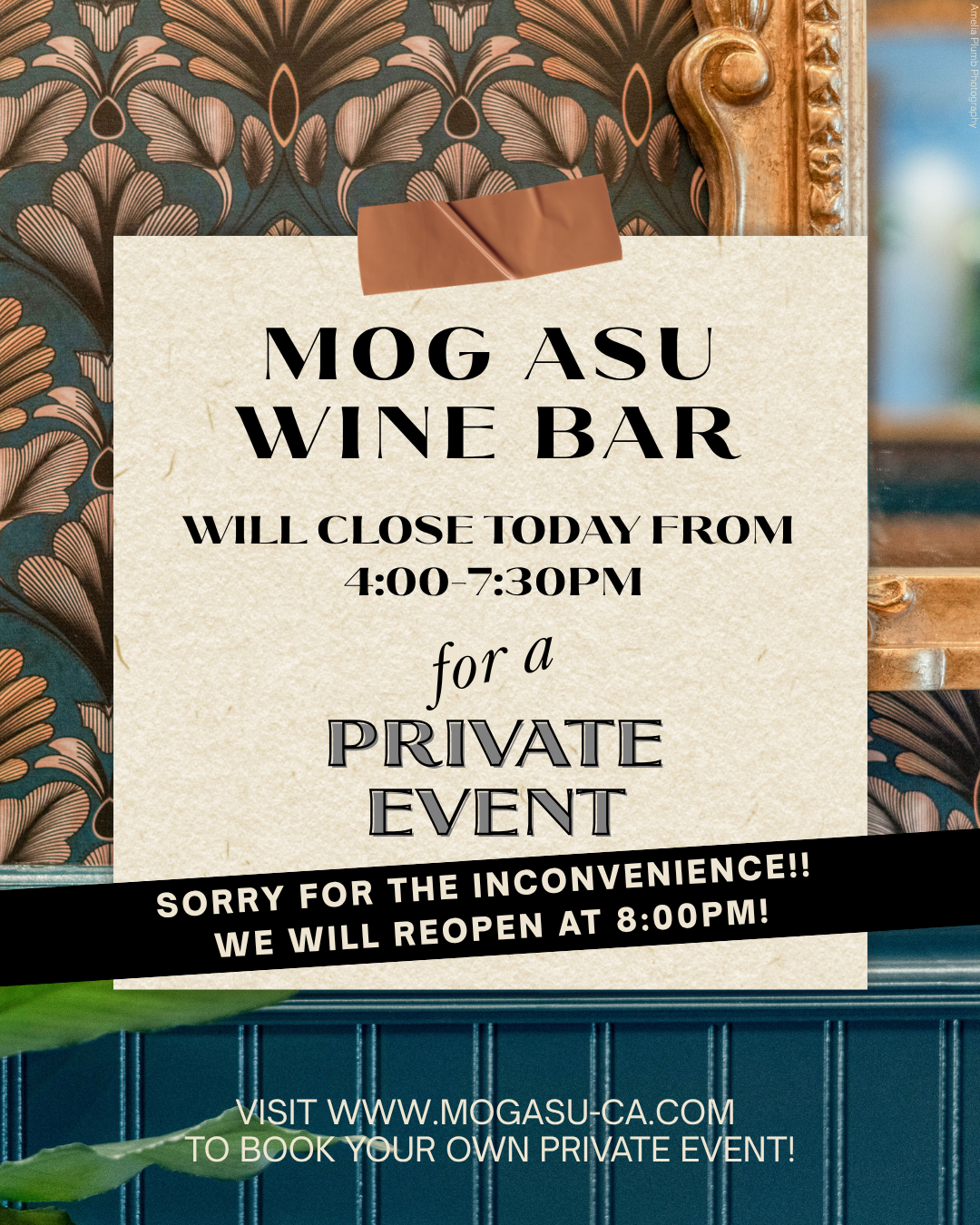 Closed from 4pm - 8pm for a Private Party - Open at 8:00pm